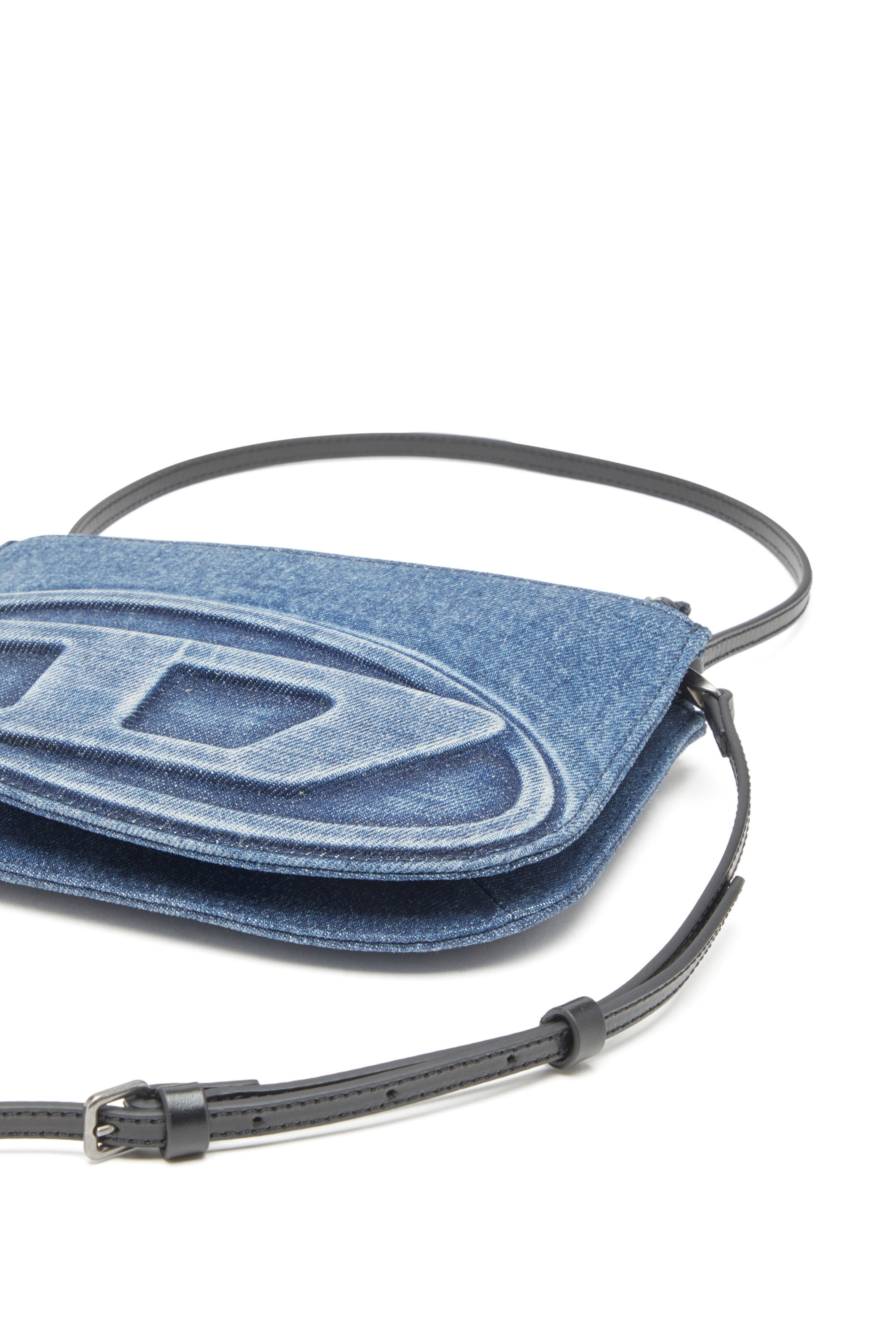 DIESEL ディーゼル レディース ツイン デニム ショルダーバッグ Women's 1DR Twin-Double-pouch shoulder bag in solarised
