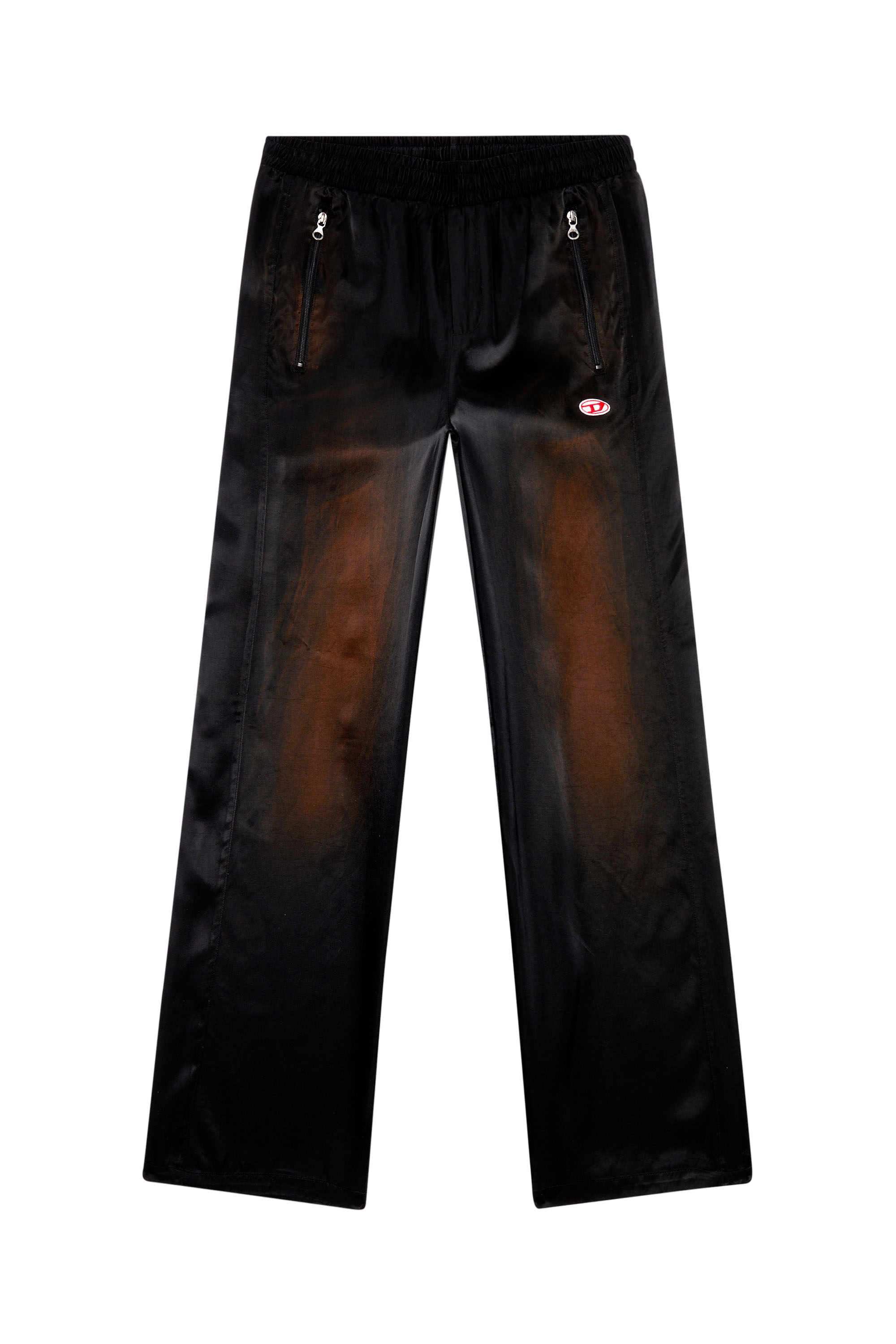 Diesel - P-SMASH, Hombre Pantalones de satén solarizado in Negro - Image 4