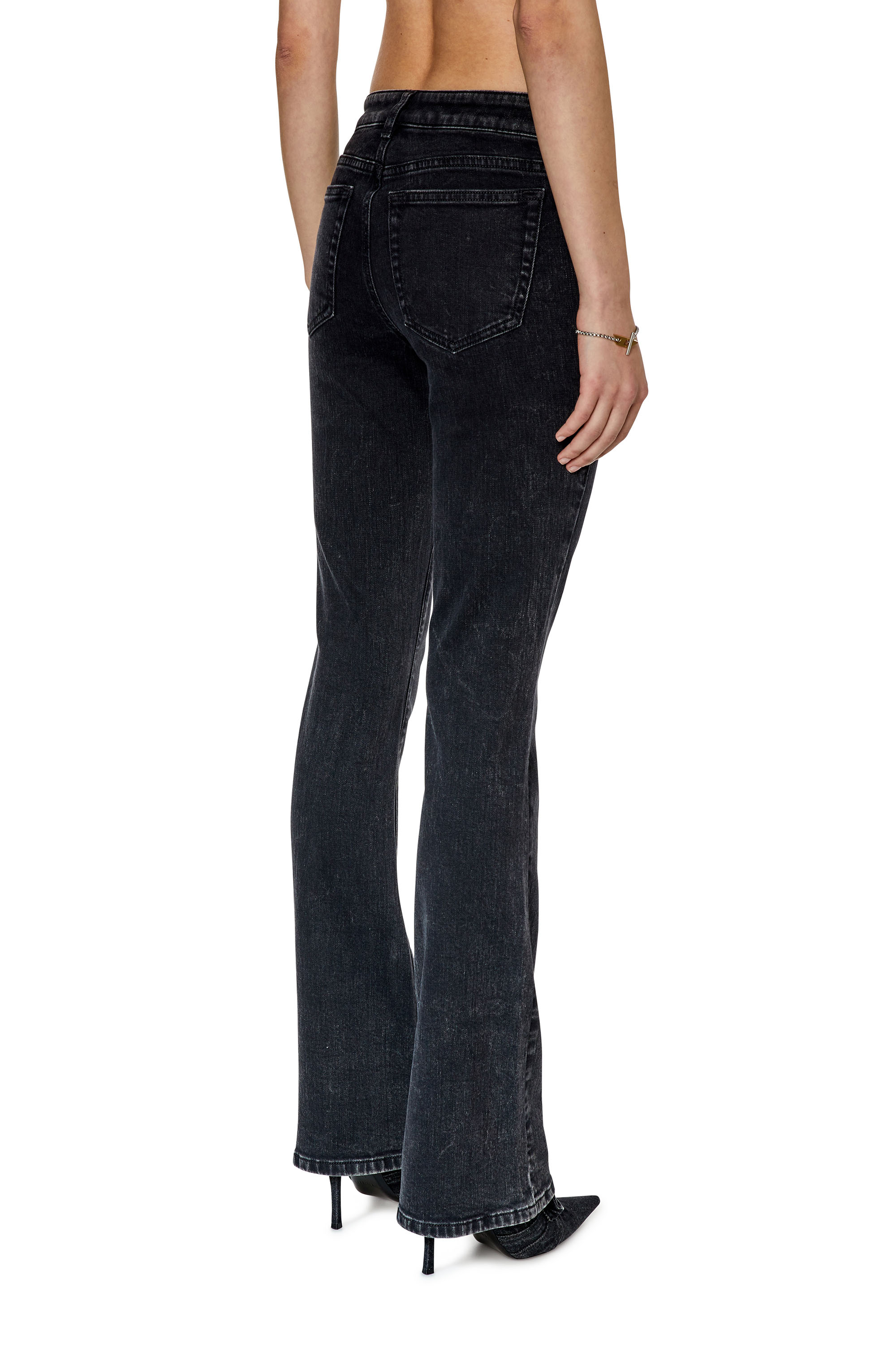 Diesel - 1969 D-Ebbey 0ENAP Bootcut and Flare Jeans, Negro/Gris oscuro - Image 2