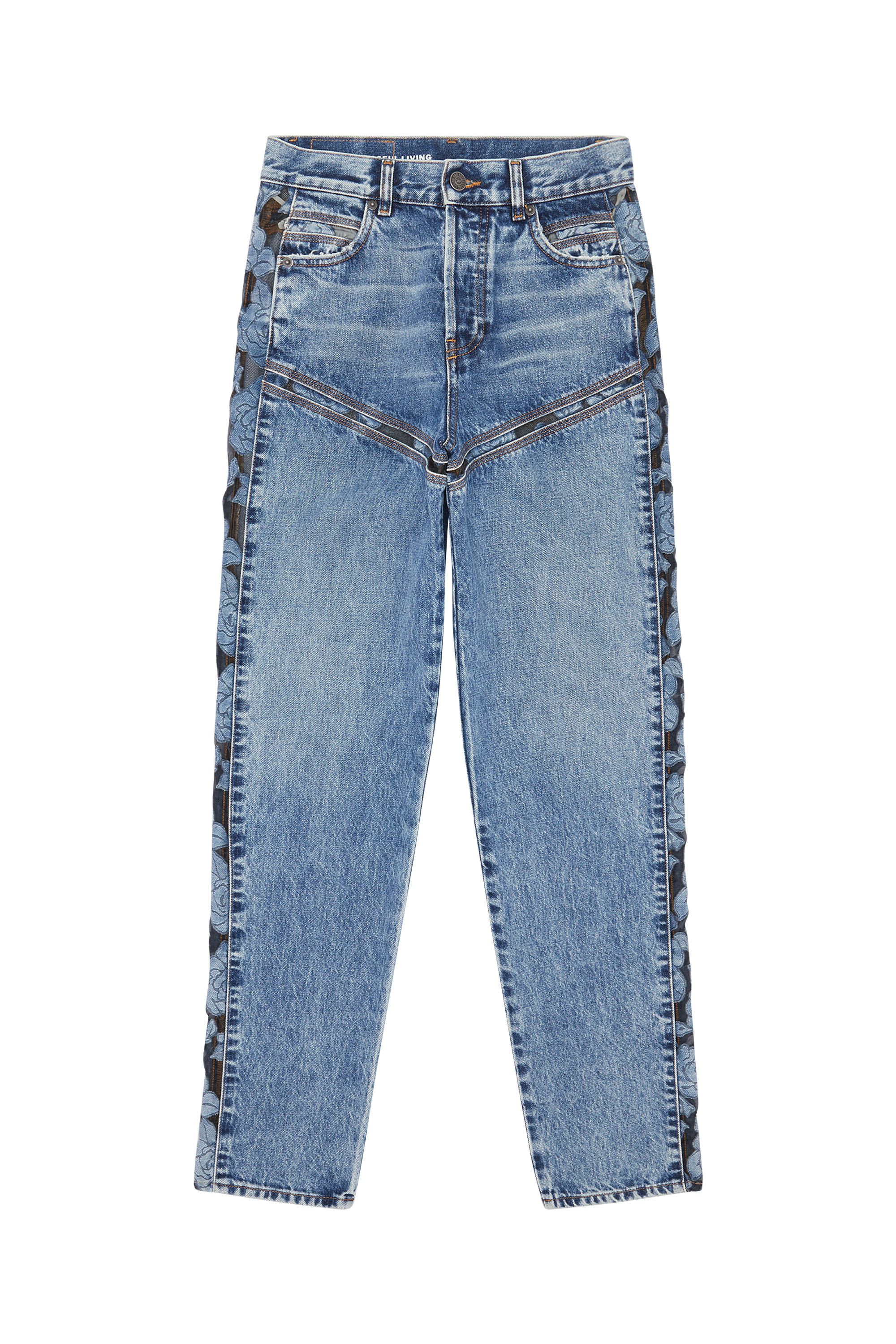 Diesel - D-Pilut 007J3 Straight Jeans, Azul medio - Image 6