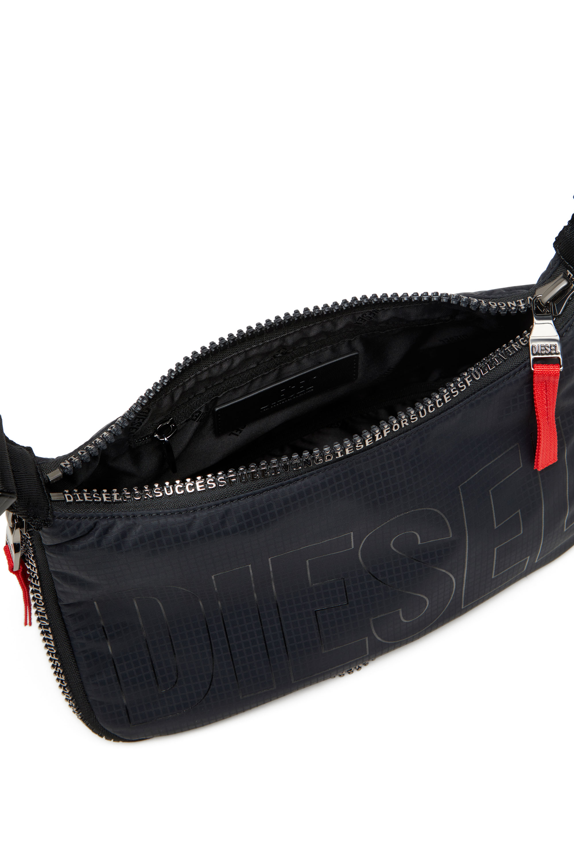 Diesel - ZIP-D SHOULDER BAG X, Unisex's Zip-D X-Borsa a spalla in stile utility in Black - 5