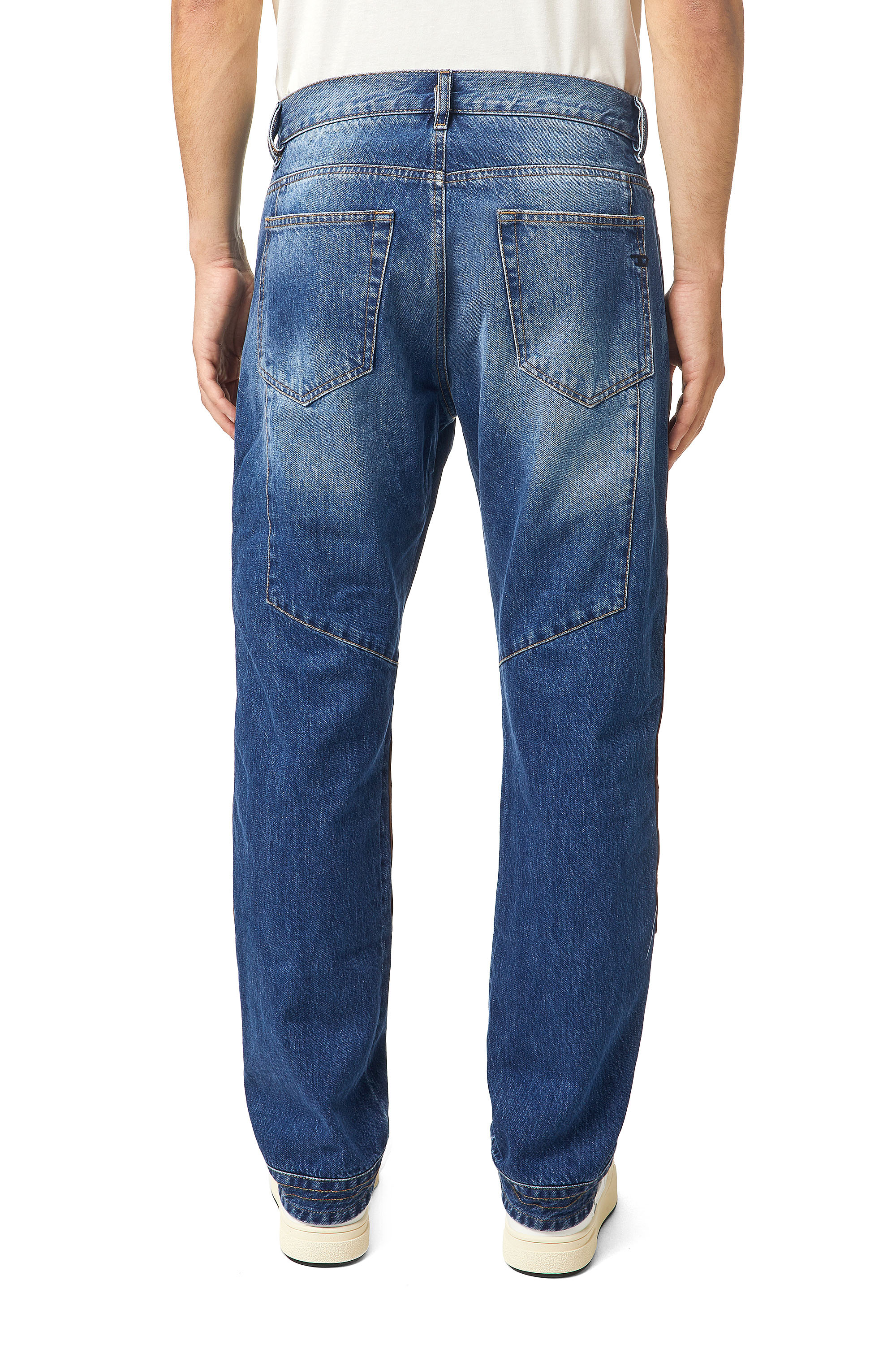 Diesel - D-Viker Straight Jeans 0KDAV, Blue/Brown - Image 2