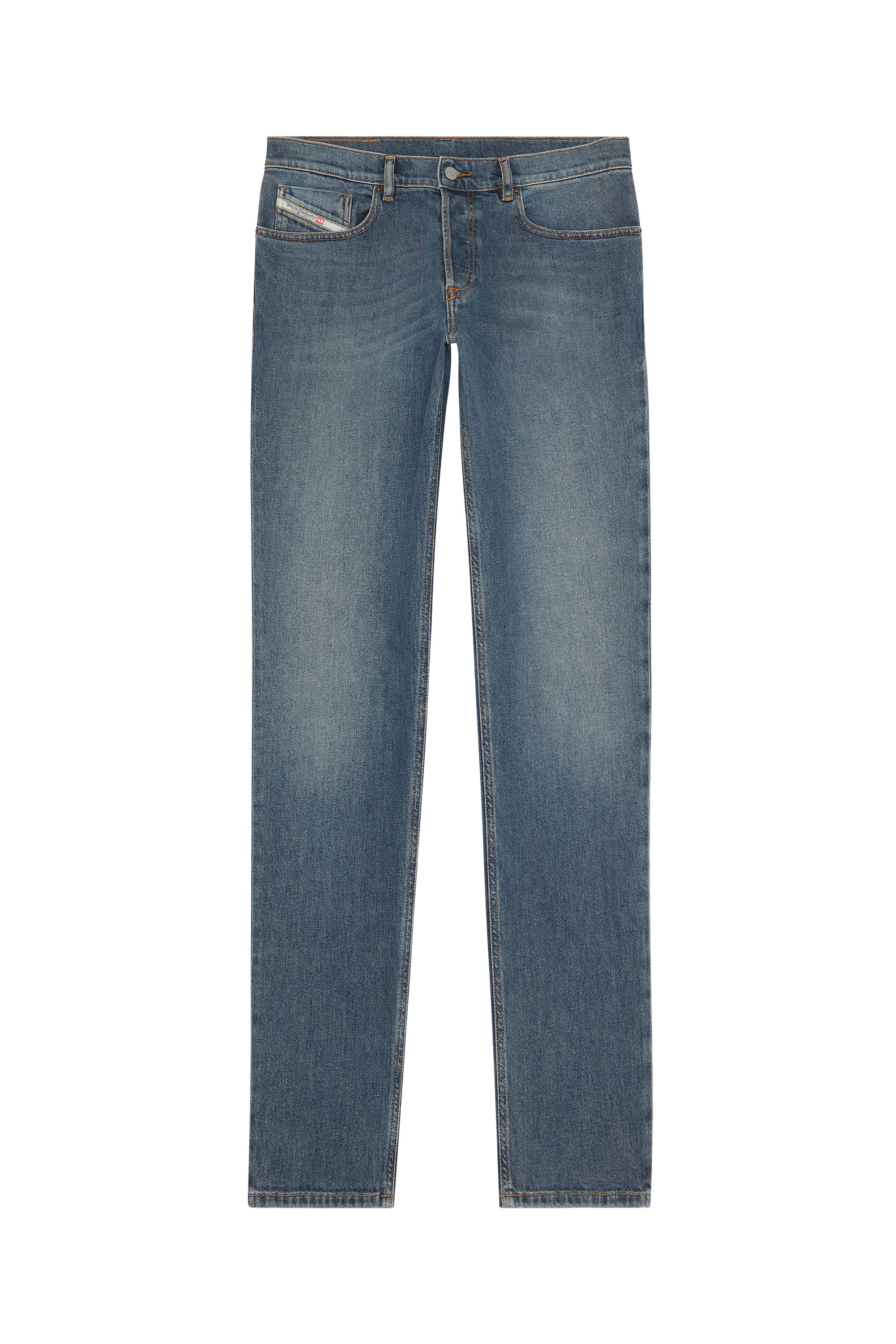 Diesel - 2023 D-Finitive 09F74 Tapered Jeans, Azul medio - Image 5
