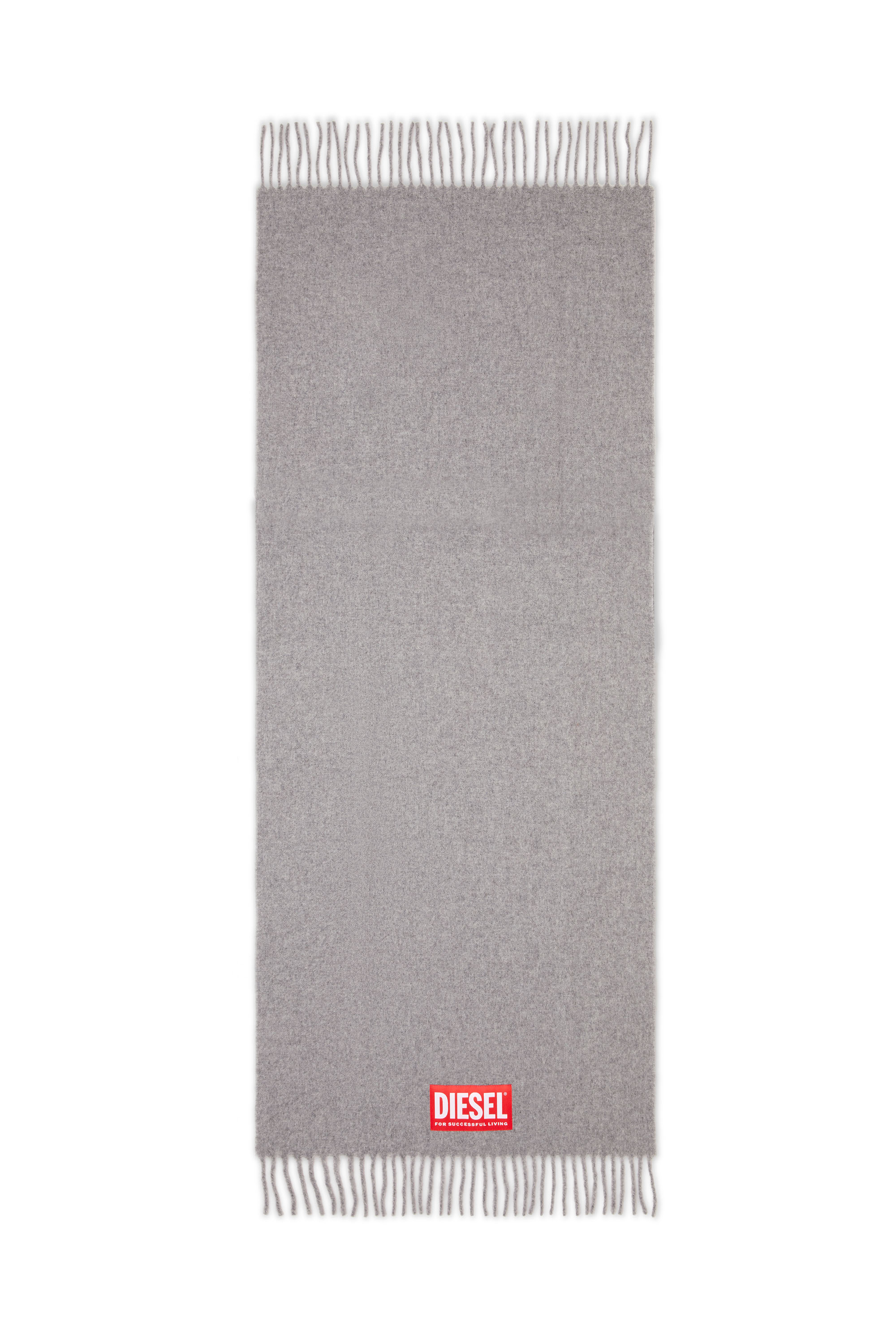 Diesel - S-IMON, Man's Wool blend scarf in Grey - 2