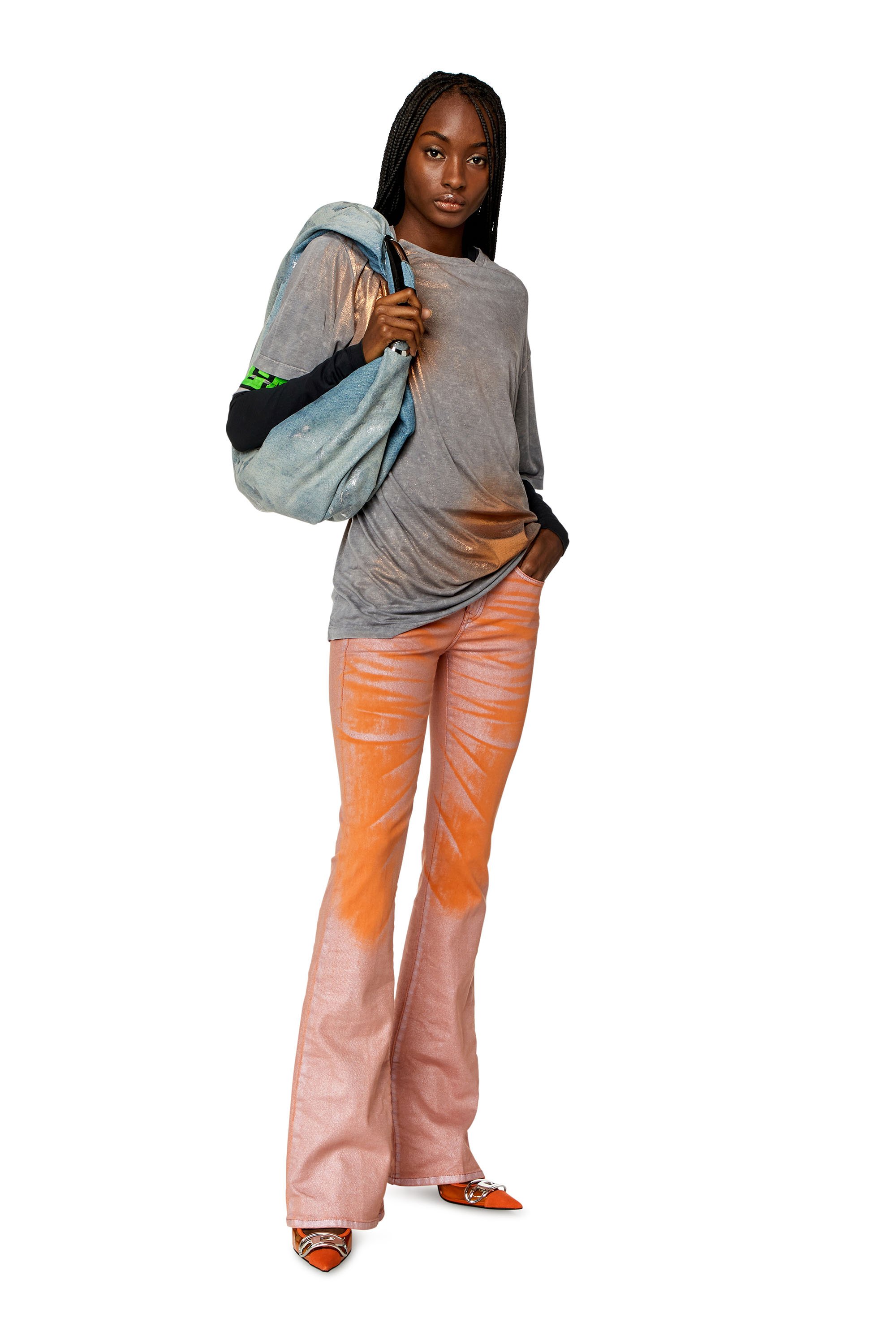Diesel - Bootcut and Flare Jeans 1969 D-Ebbey 068KT, Rosa/Naranja - Image 1