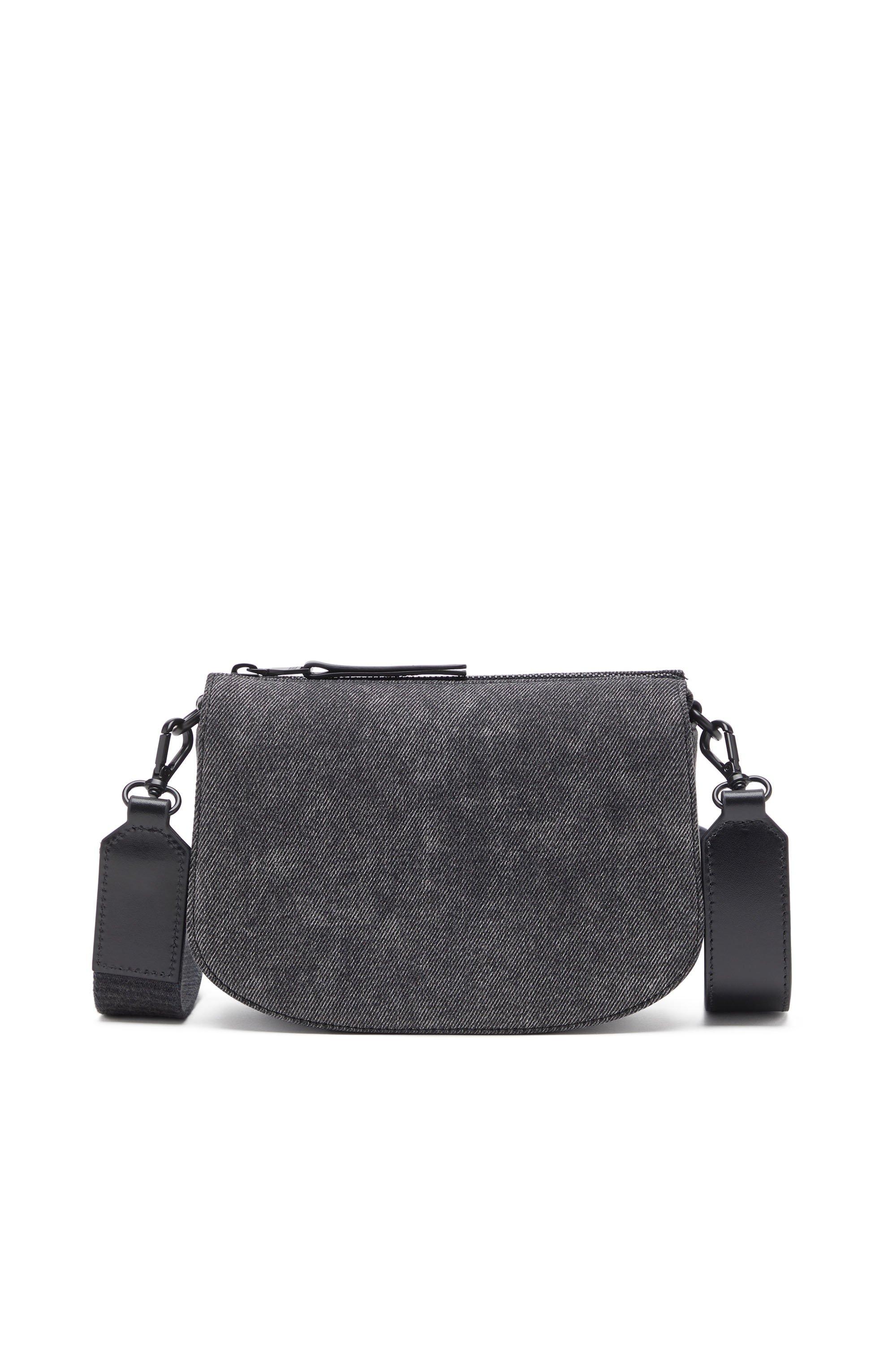 Diesel - 1DR CAMERA BAG, Bolso tipo cámara de denim stonewashed Hombre in Negro - 2