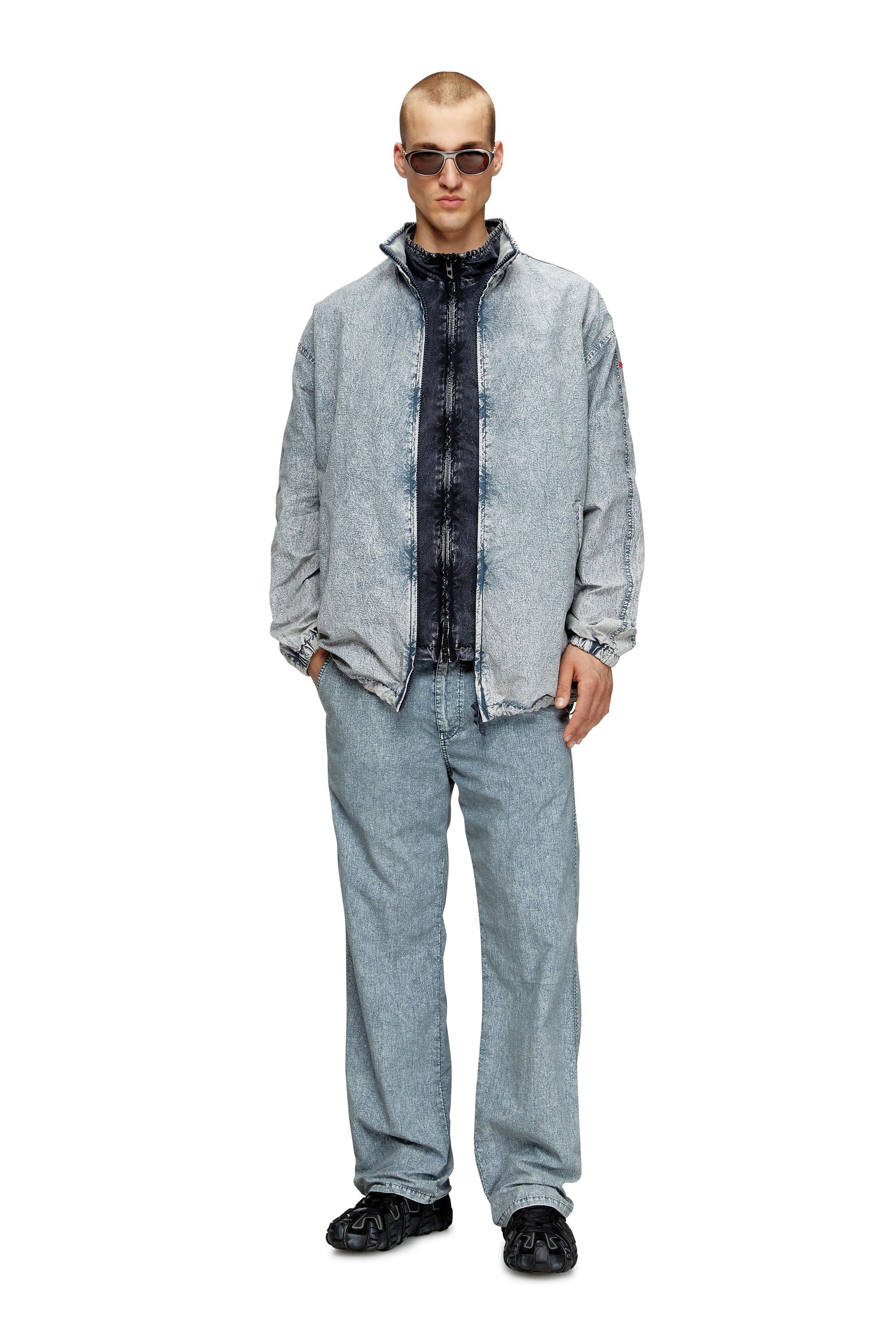 Diesel - J-WILSON, Chaqueta en taslan de nailon reciclado Hombre in Azul marino - 2