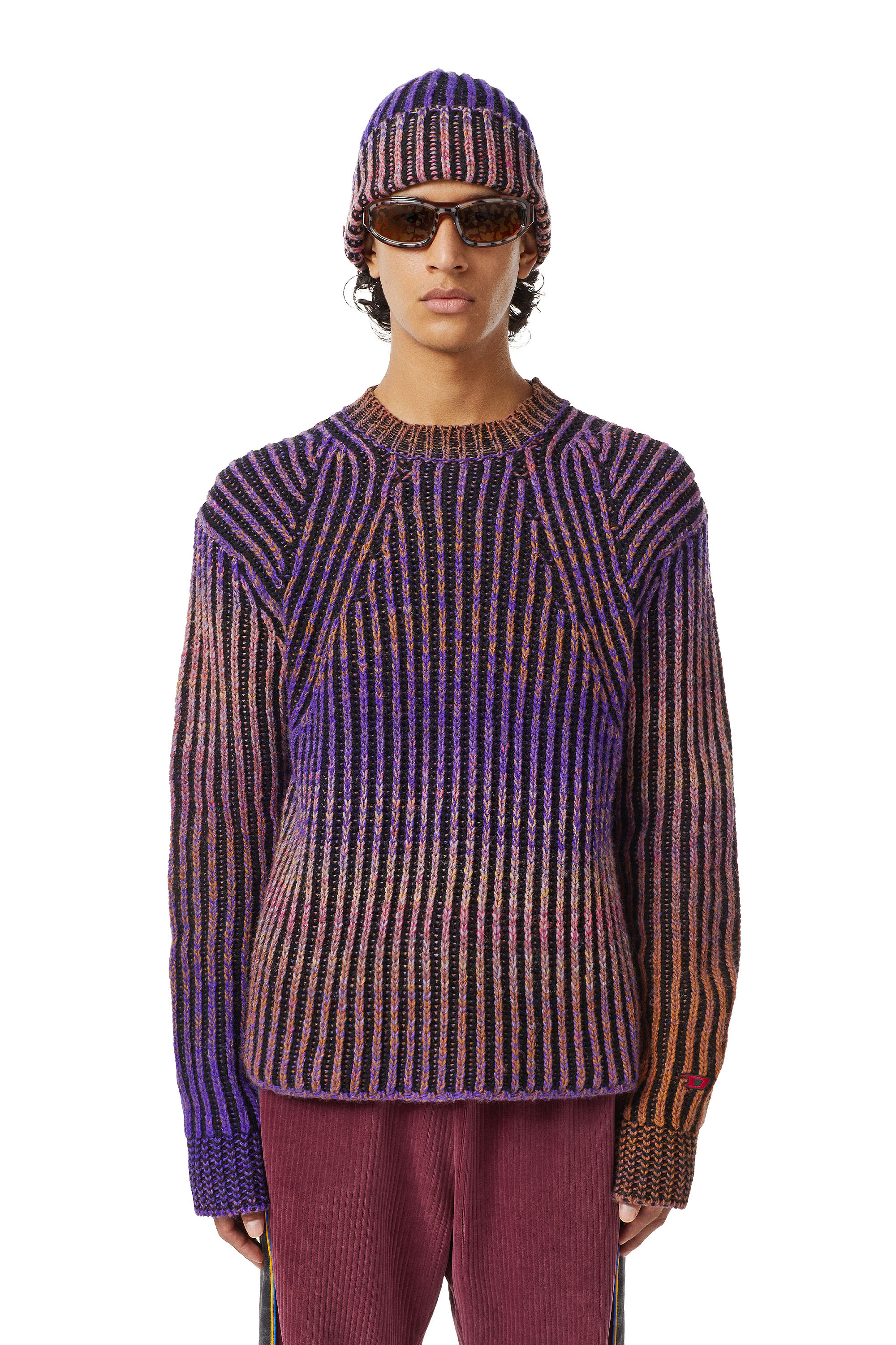 K-OAKLAND Man: Plated-knit pullover | Diesel