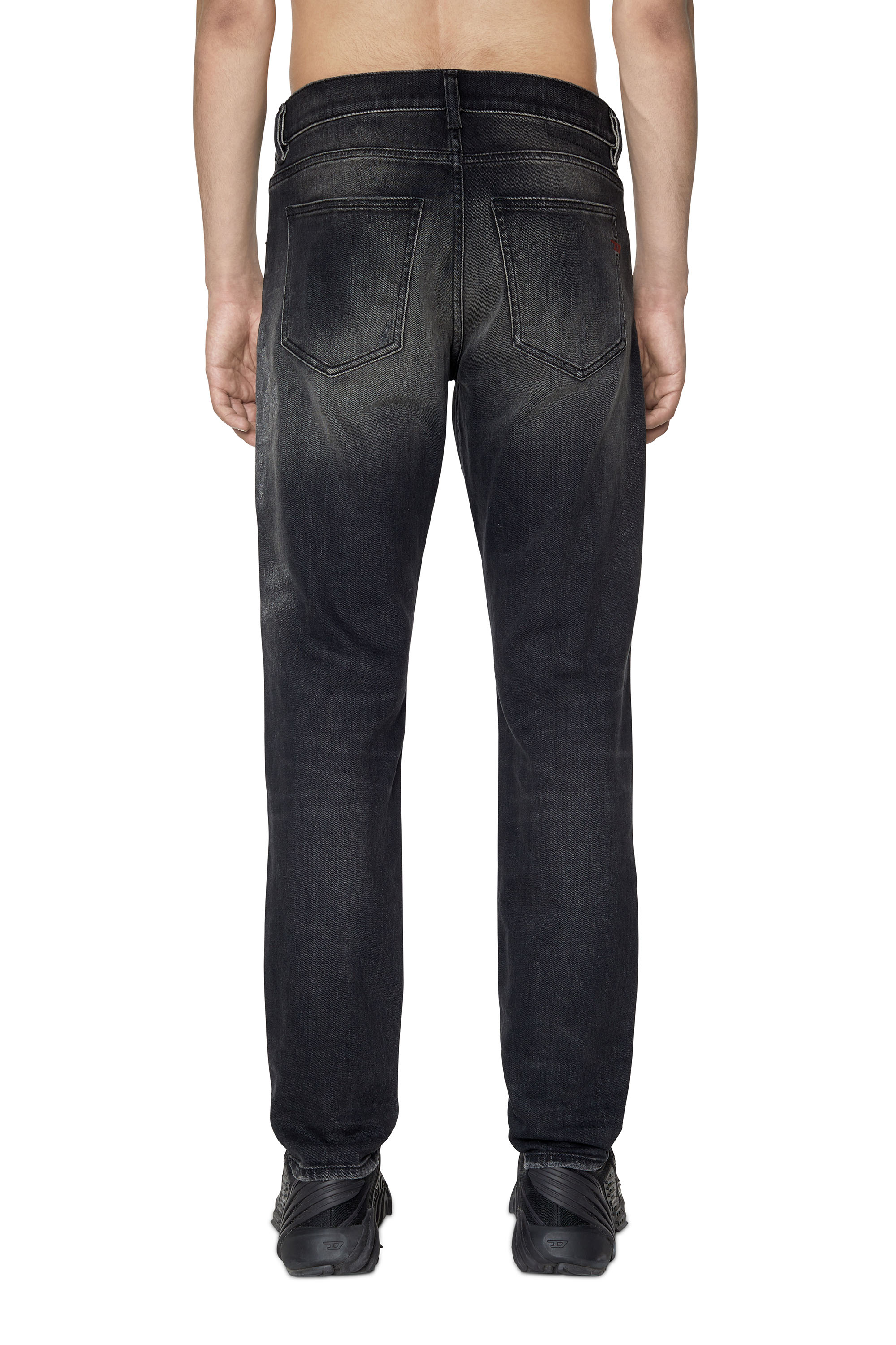 Diesel - Slim Jeans 2019 D-Strukt 09E05, Black/Dark grey - Image 2