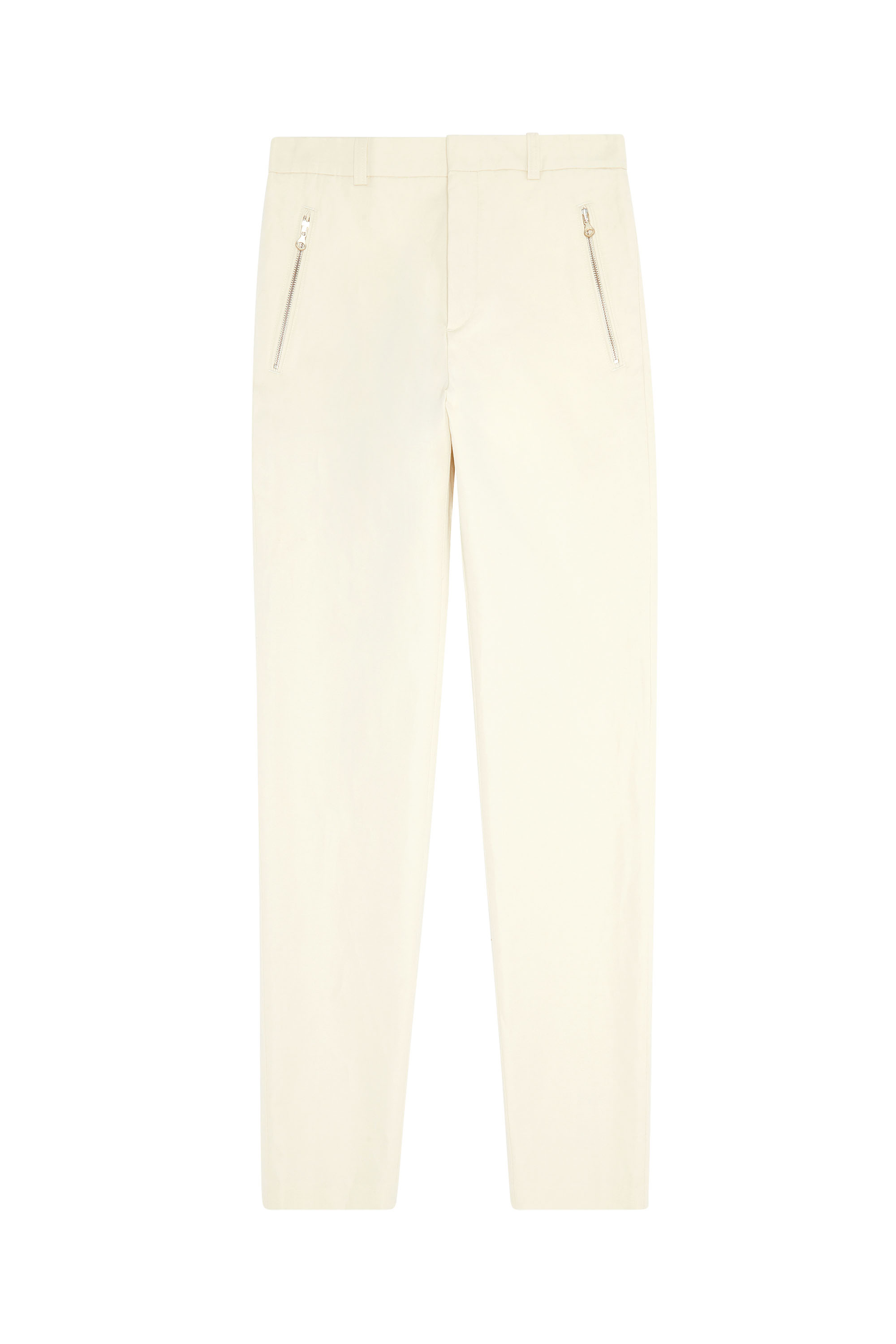 Diesel - P-HANN, Man Cotton-linen trousers with zip pockets in White - Image 5