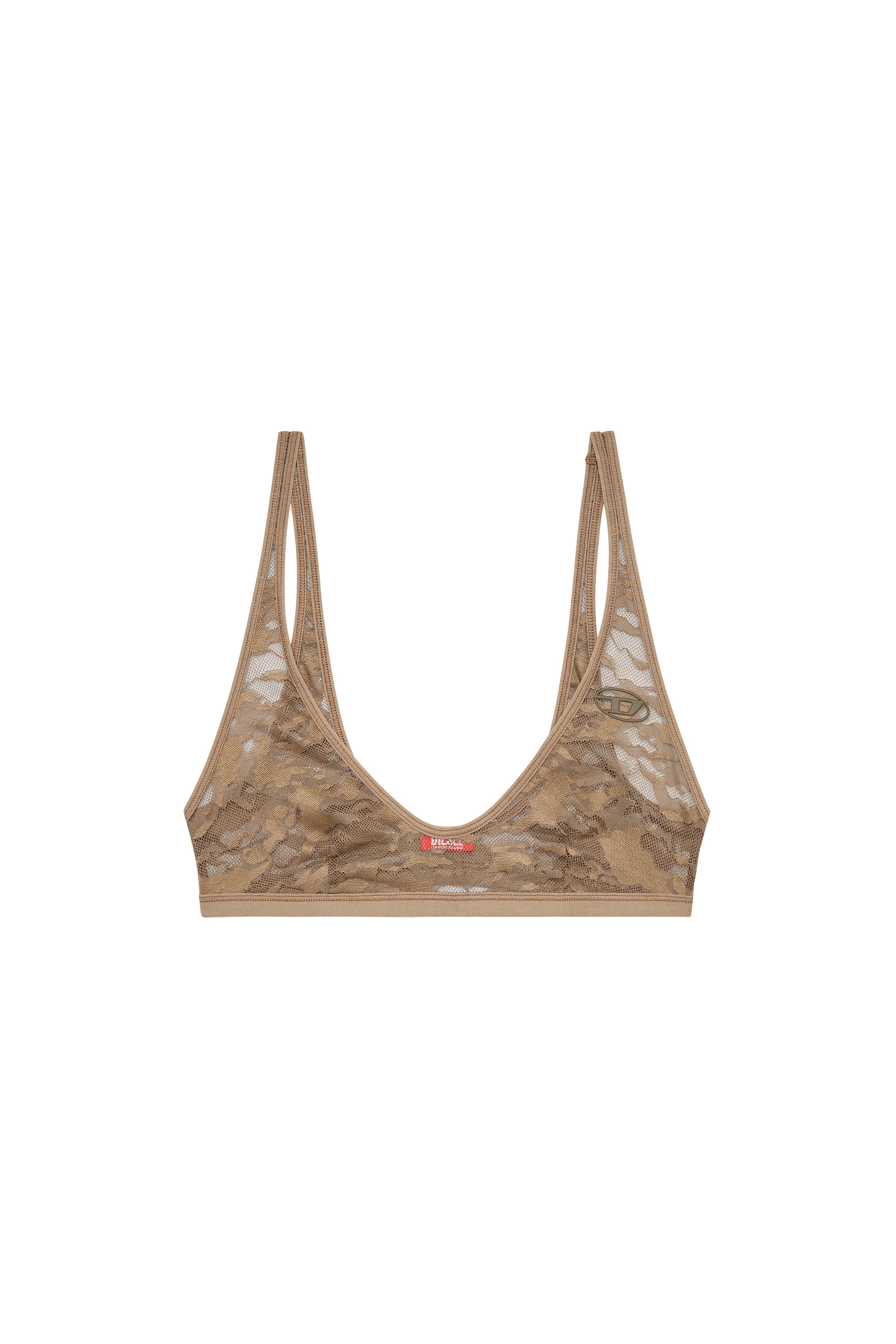 Diesel - TANIA-UTLT, Bralette de encaje camuflado Mujer in Marrón - 3