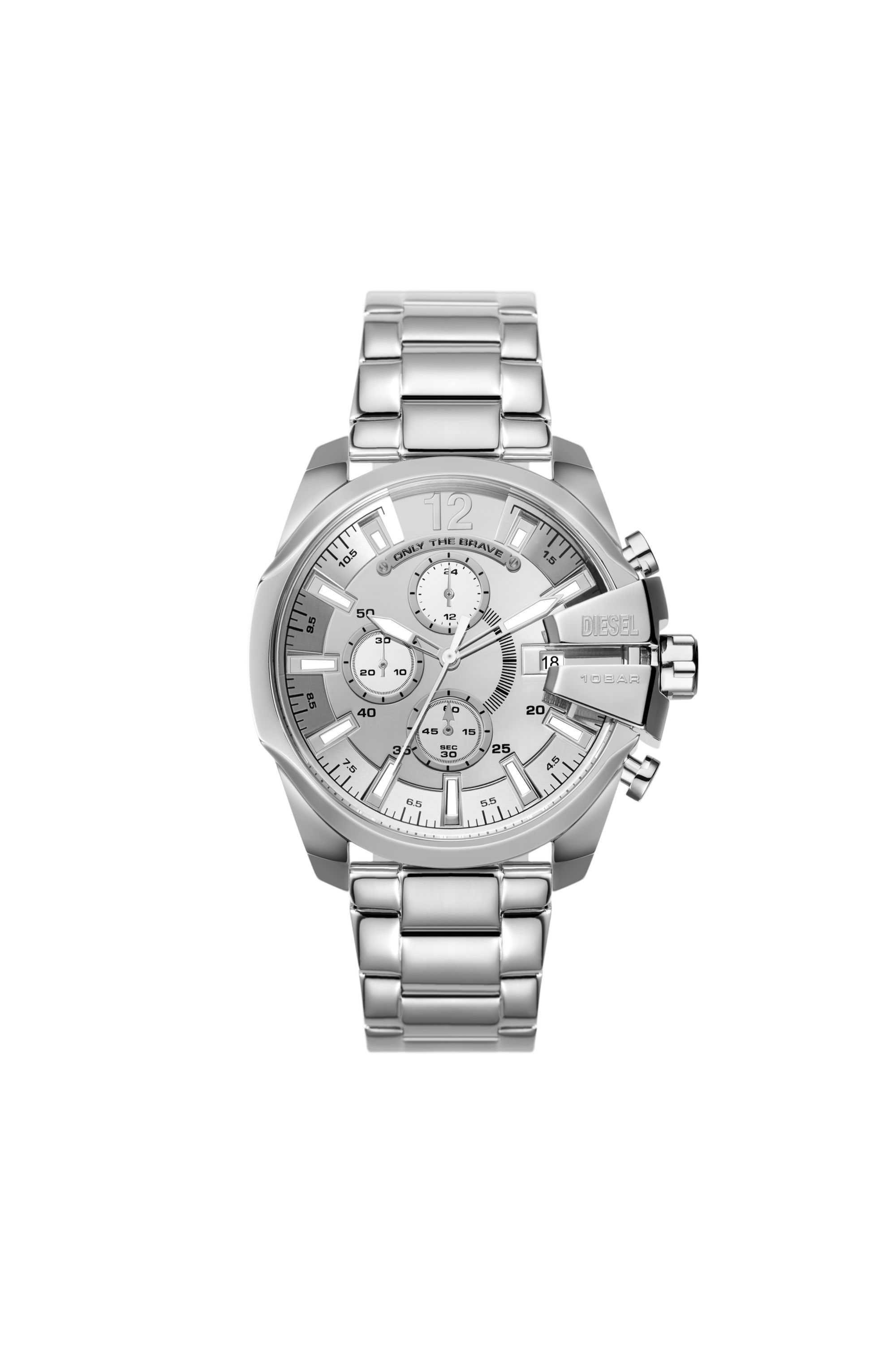 Diesel - DZ4652, Man Baby Chief chronograph stainless steel watch in Silver - Image 1