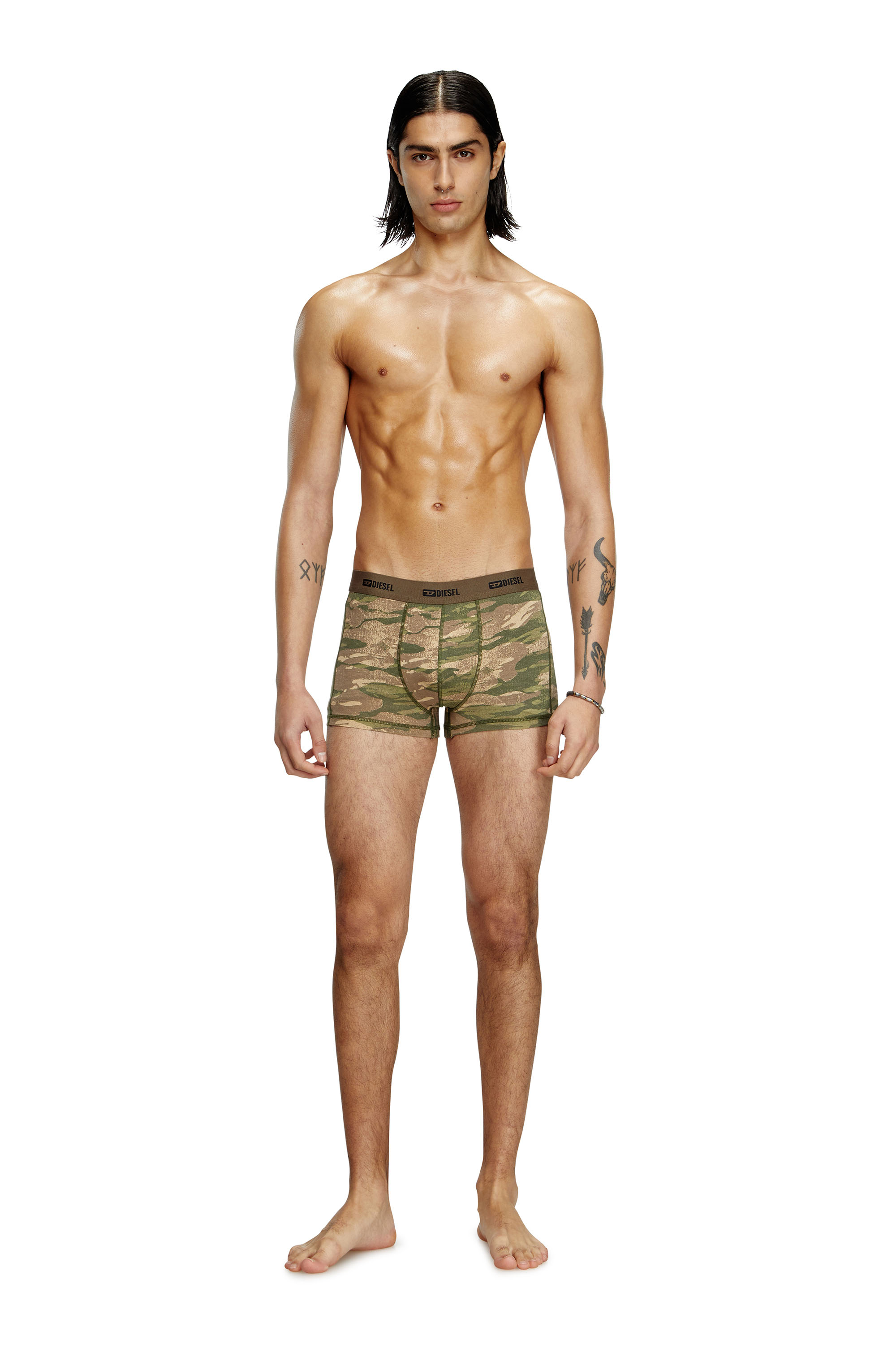 Diesel - DAMIEN-UTLT-3PACK, Paquete de 3 bóxers lisos y de camuflaje Hombre in Multicolor - 2