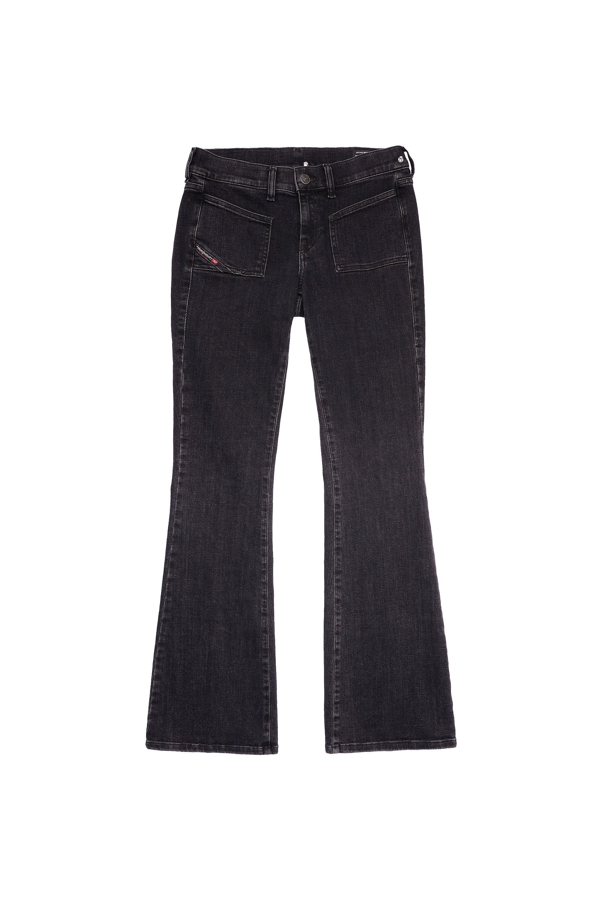 Diesel - D-Ebbey Bootcut Jeans 09A66, Black/Dark Grey - Image 6