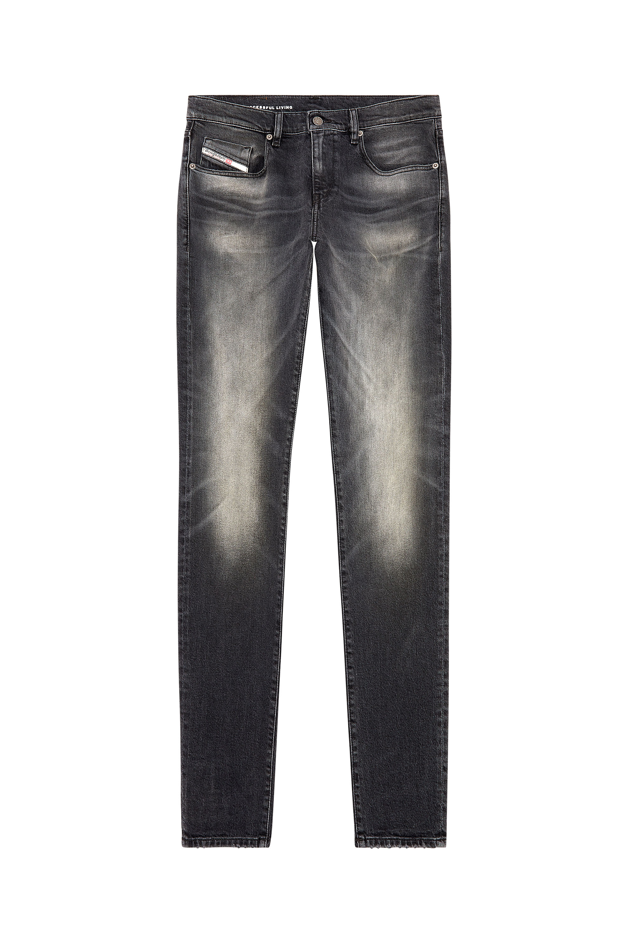 Diesel - Slim Jeans 2019 D-Strukt 09G20, Negro/Gris oscuro - Image 5