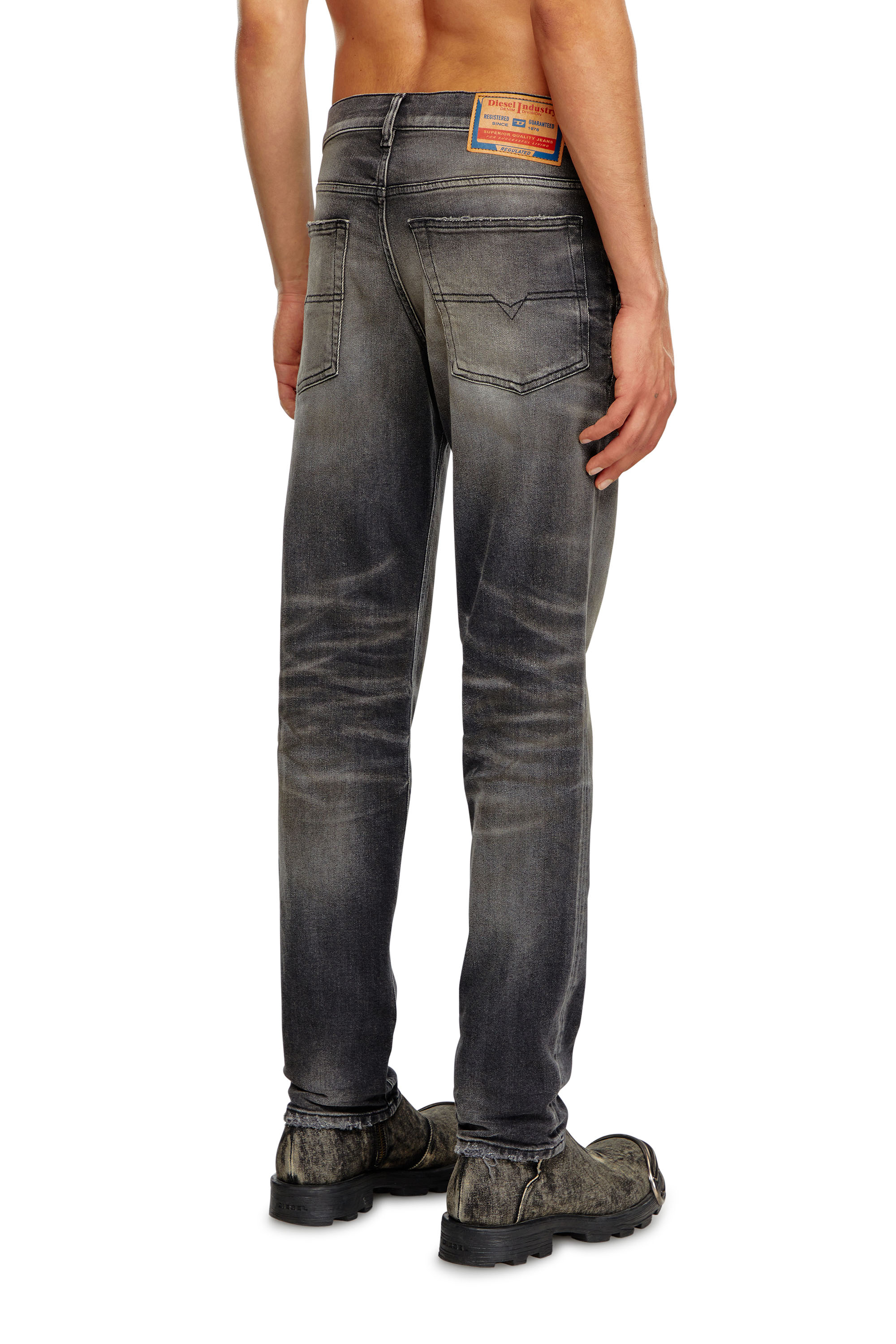 Diesel - Man Tapered Jeans 2023 D-Finitive 09K25, Black/Dark grey - Image 4