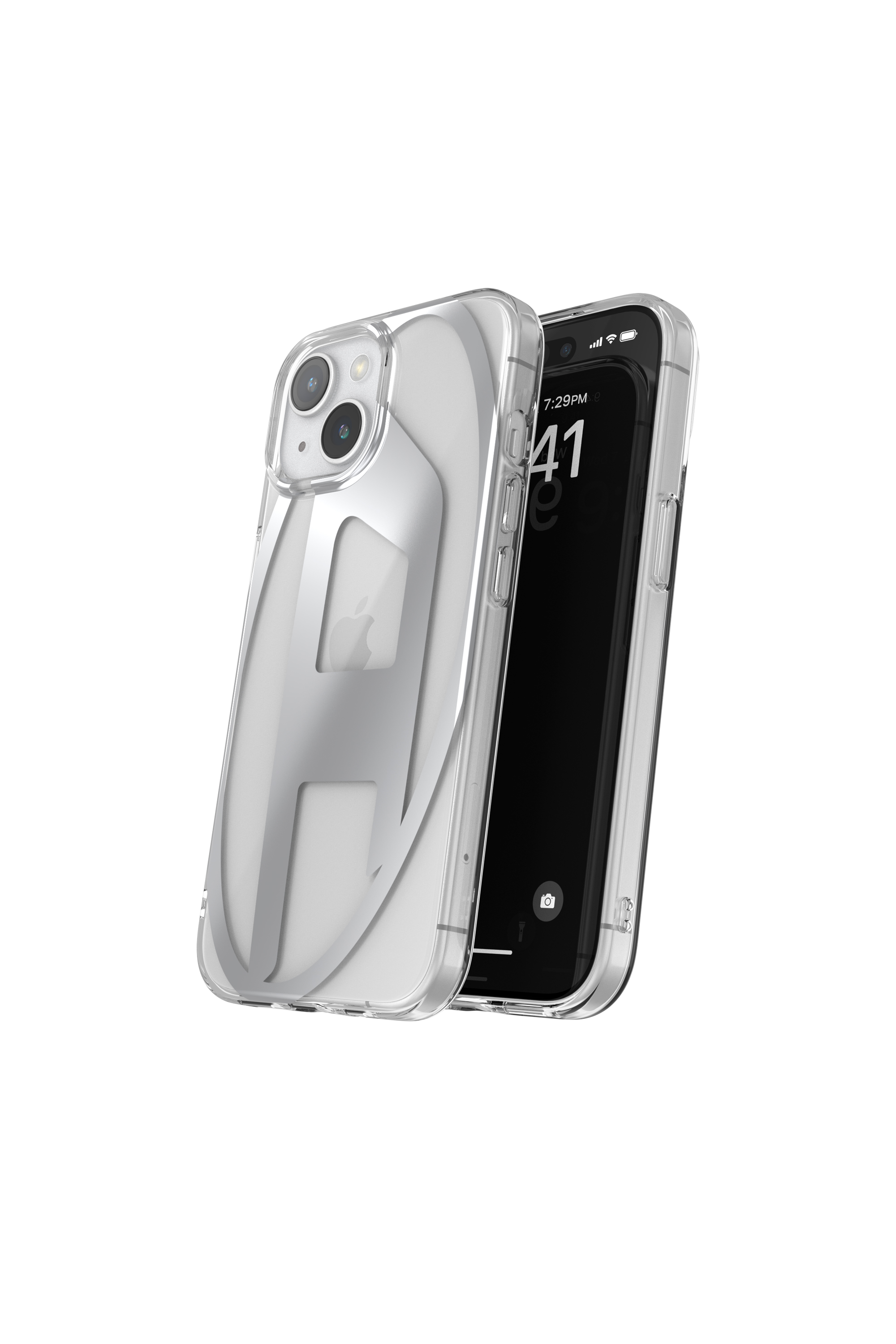 Diesel - 54201 MOULDED CASE, Unisex Clear Case, iPhone 15 in Silver - Image 3