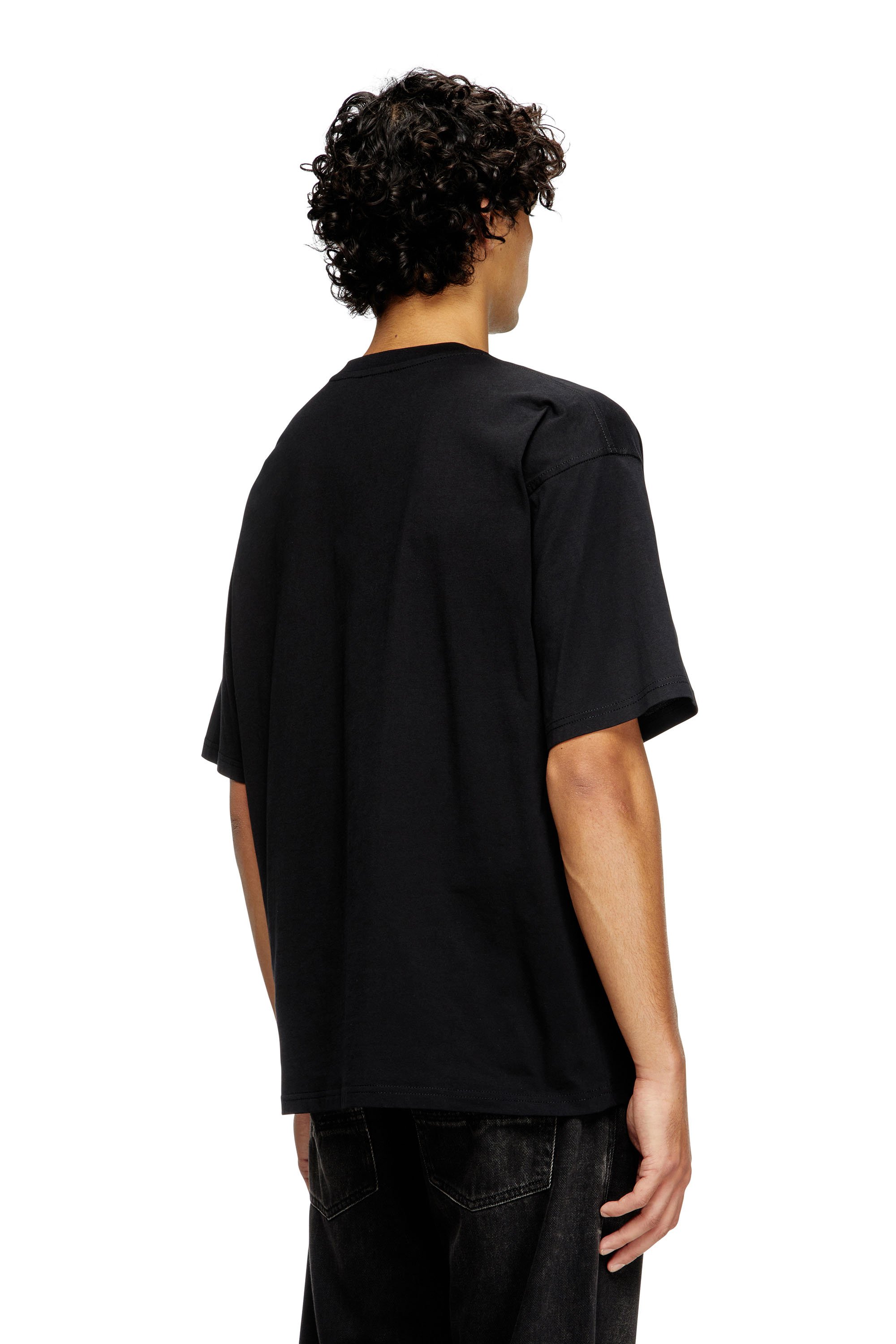 Diesel - T-BOXT-DIV, Camiseta con parche con el logotipo Diesel Hombre in Negro - 4