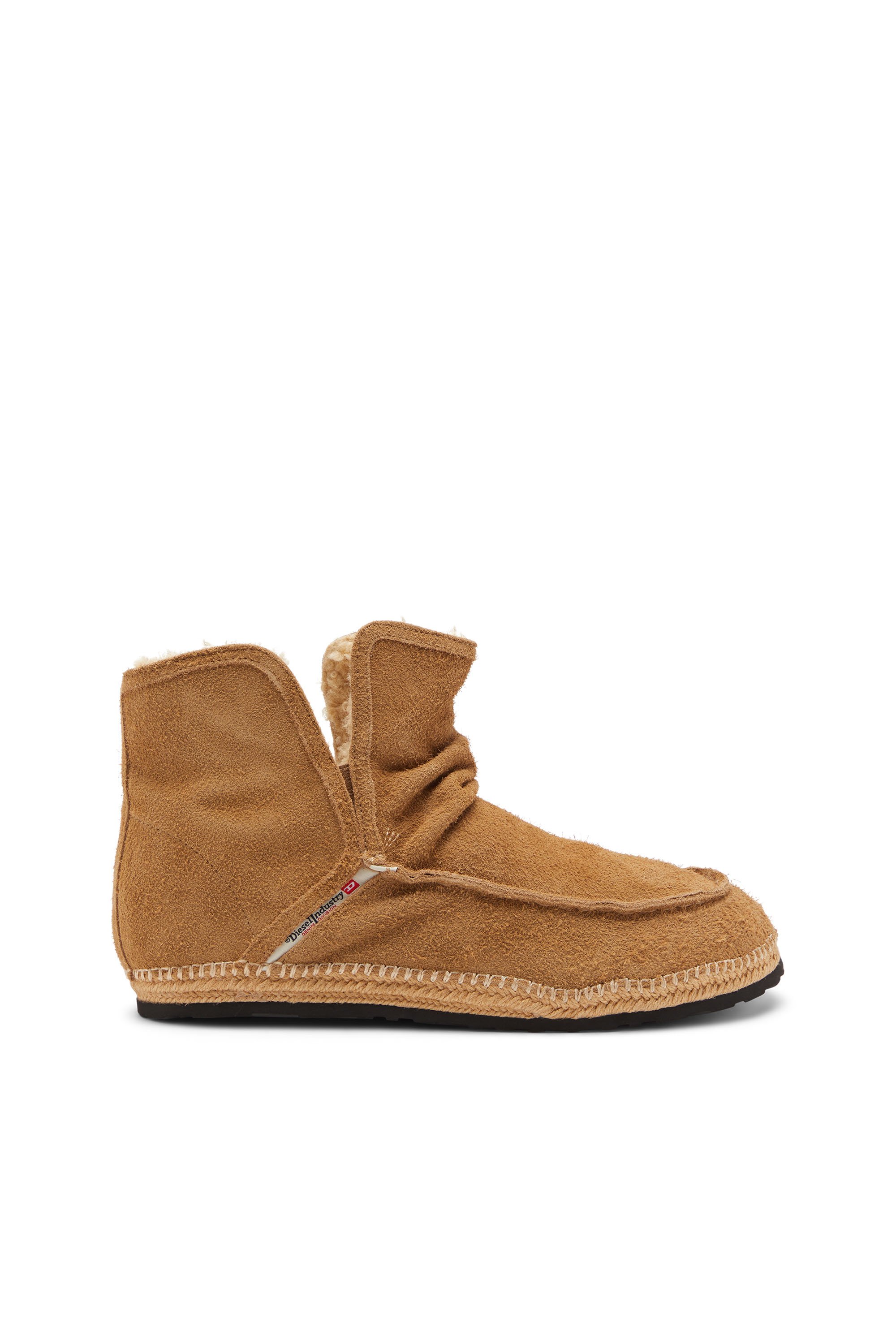 Diesel - D-LUKAS AKB, Man's D-Lukas - Leather ankle boots with internal lining in Light Brown - 1