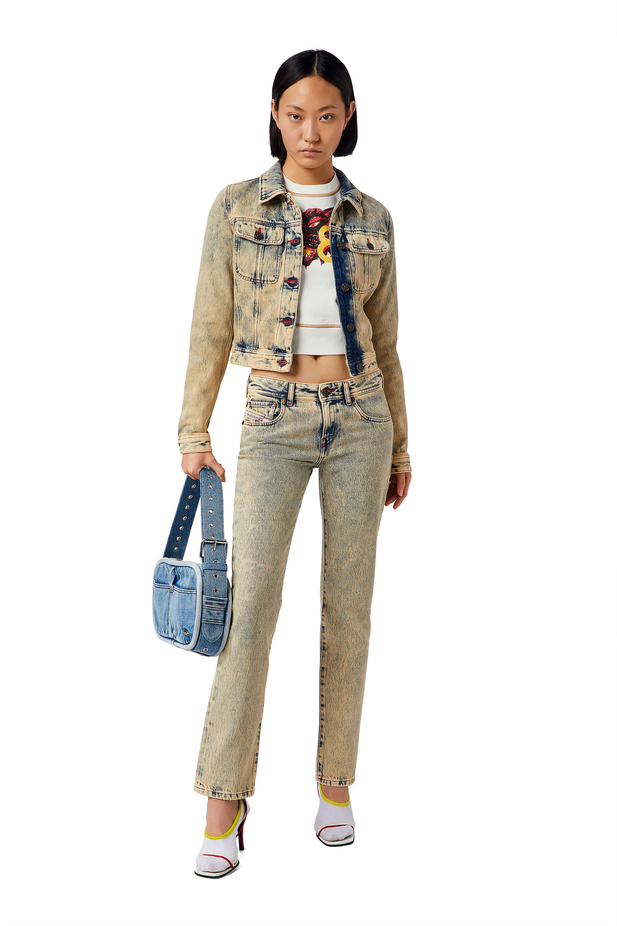 2002 09D34 Straight Jeans, Beige Diesel - 2002 09D34 Straight Jeans, Beige - Image 1