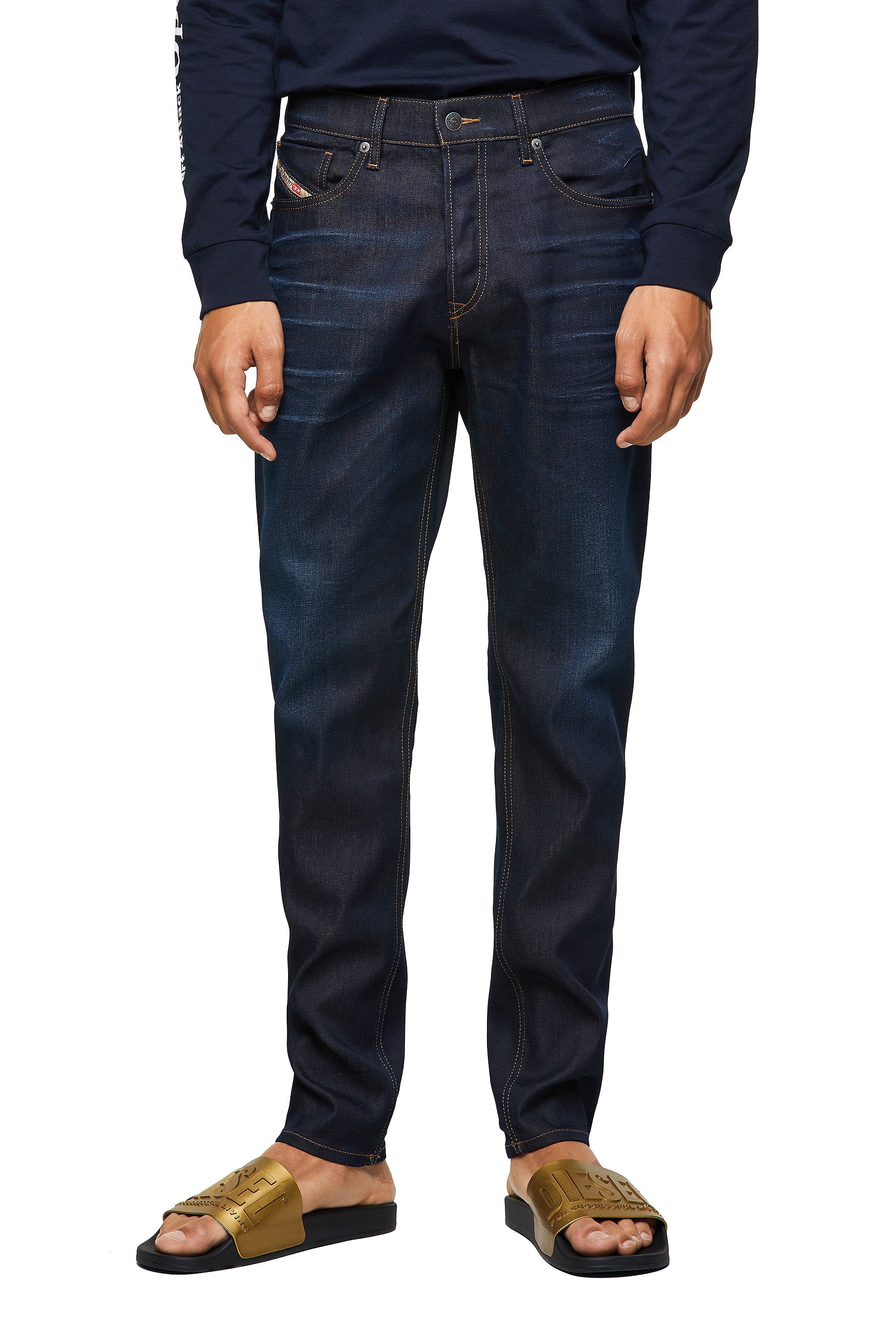 Diesel - D-Fining Tapered Jeans 09A45, Dark Blue - Image 1