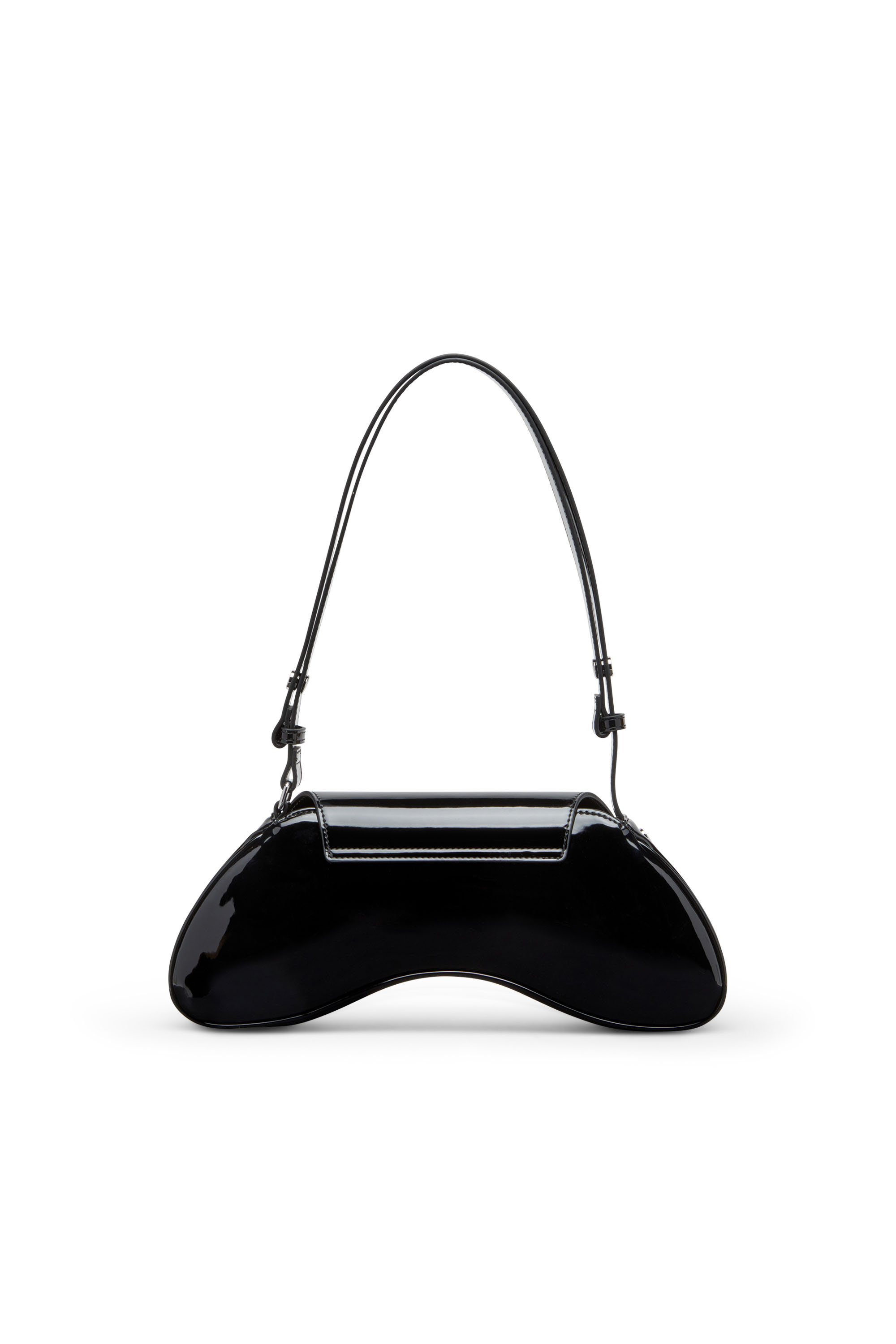 Diesel - PLAY CROSSBODY, Woman's Play-Crossbody bag in glossy PU in Black - 2