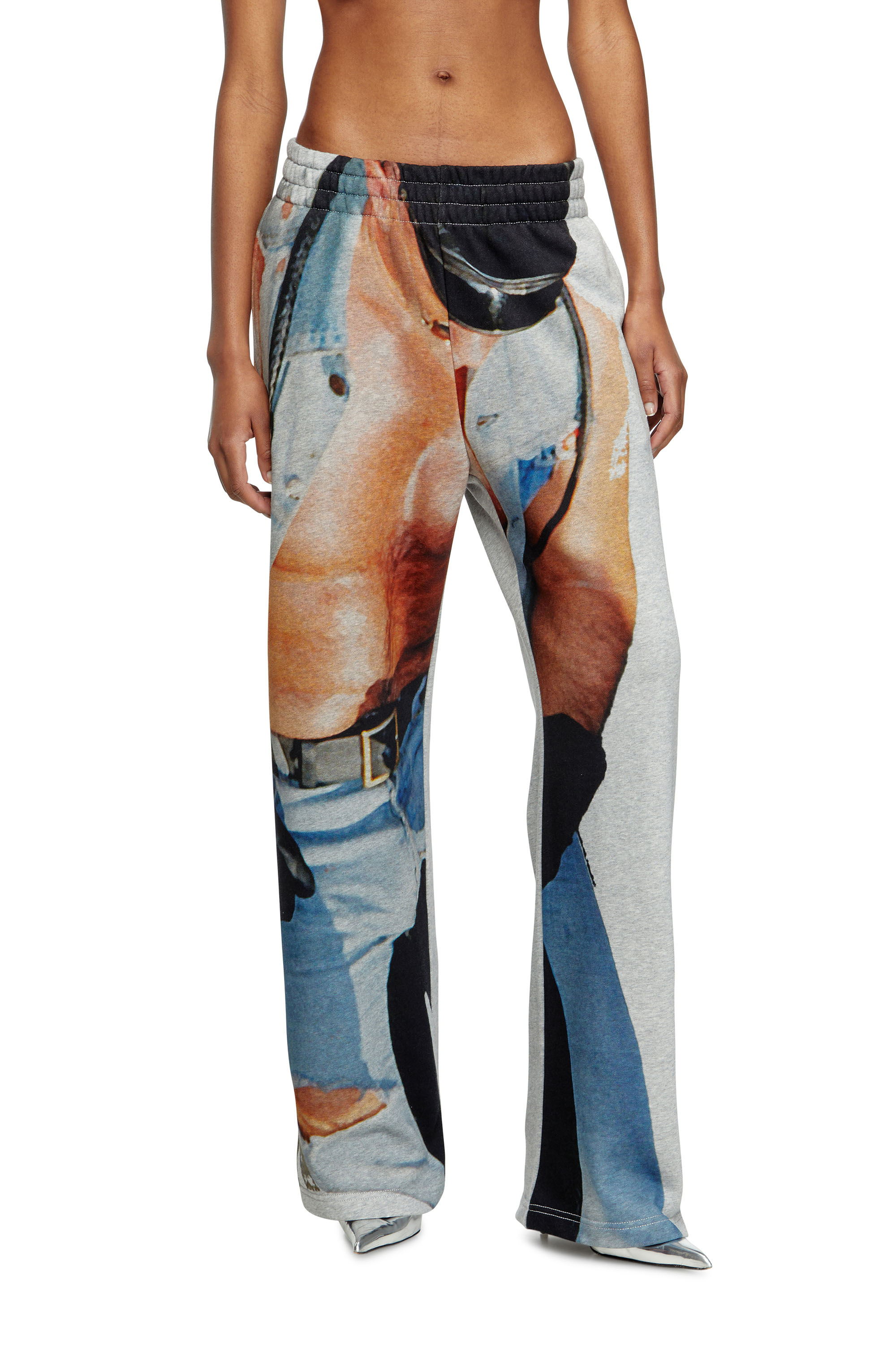 Diesel - PR-P-MARTAINS-TOM25, Pantalones deportivos con estampado gráfico Unisex in Gris - 4