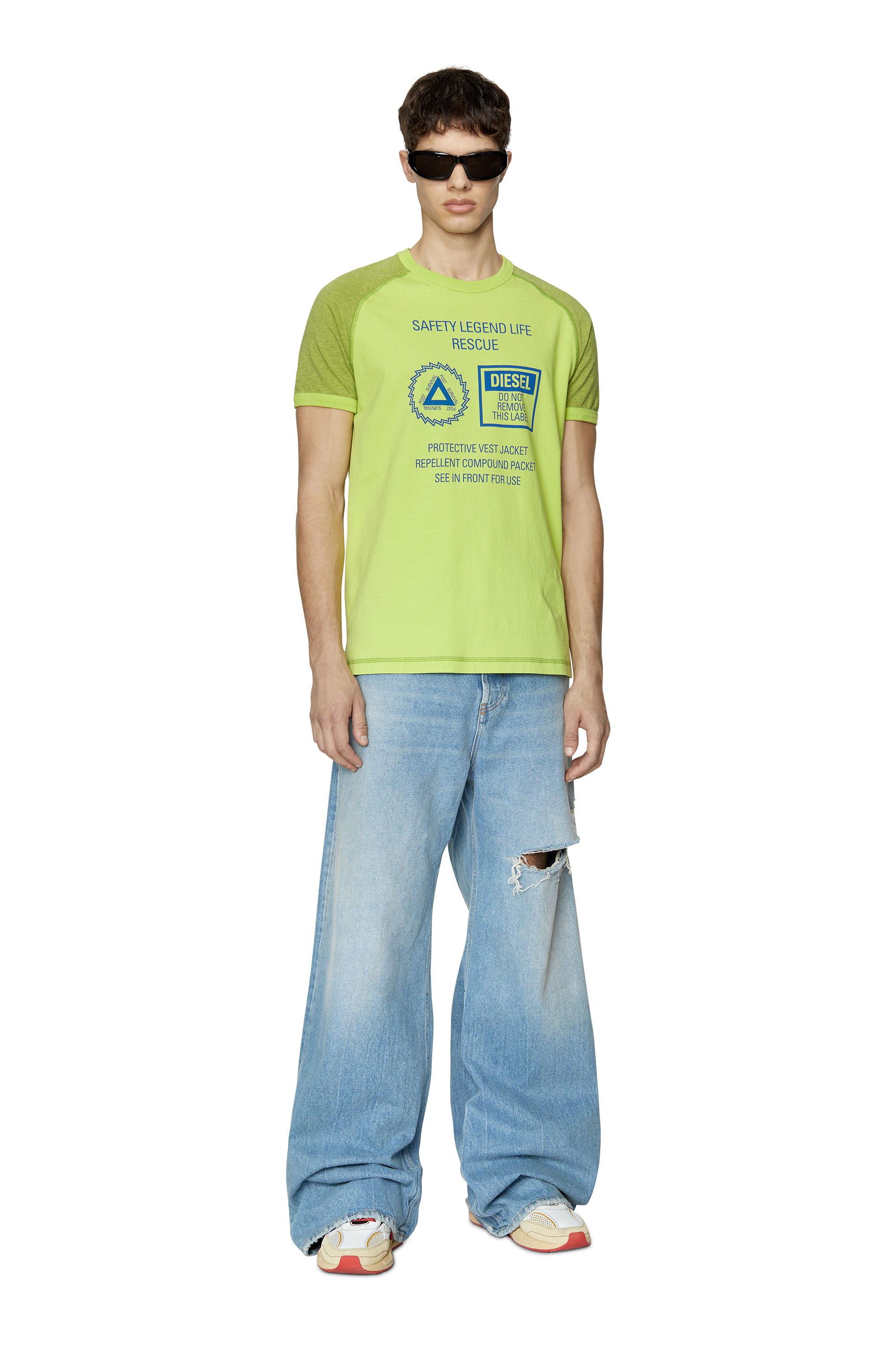 Diesel - T-DIEGLAN, Green Fluo - Image 5