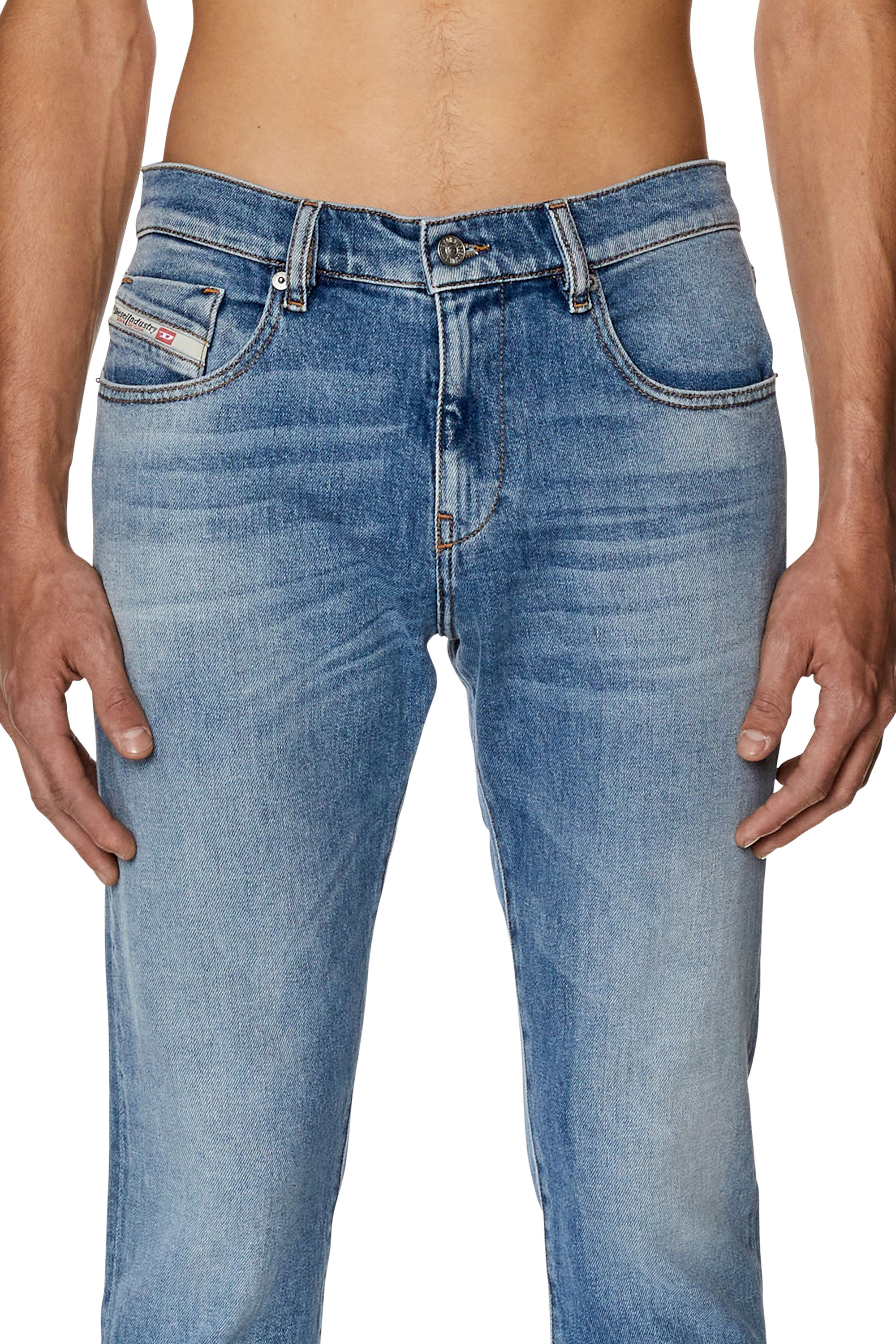 Diesel - Slim Jeans 2019 D-Strukt 09F81, Medium blue - Image 4