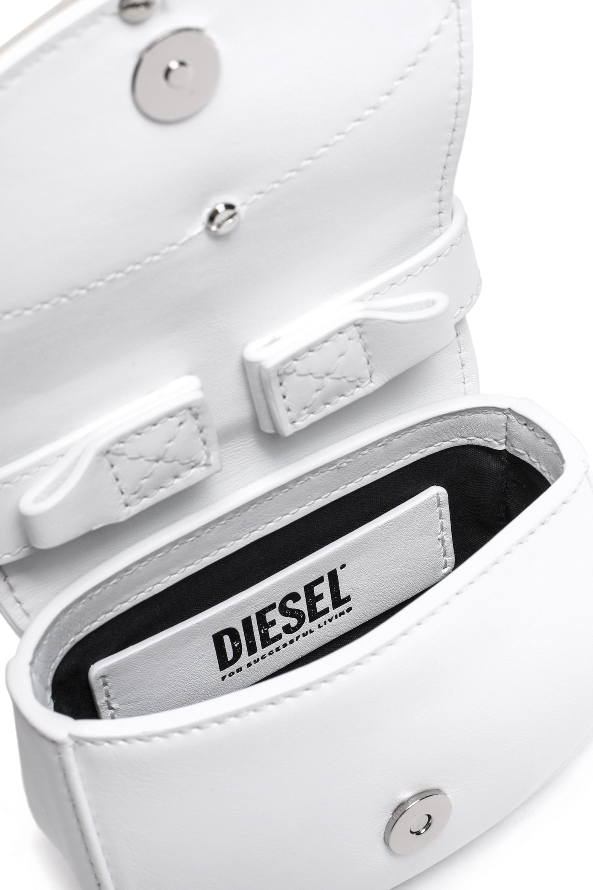 Diesel - 1DR XS, Woman 1DR XS-Iconic mini bag with D logo plaque in White - Image 5