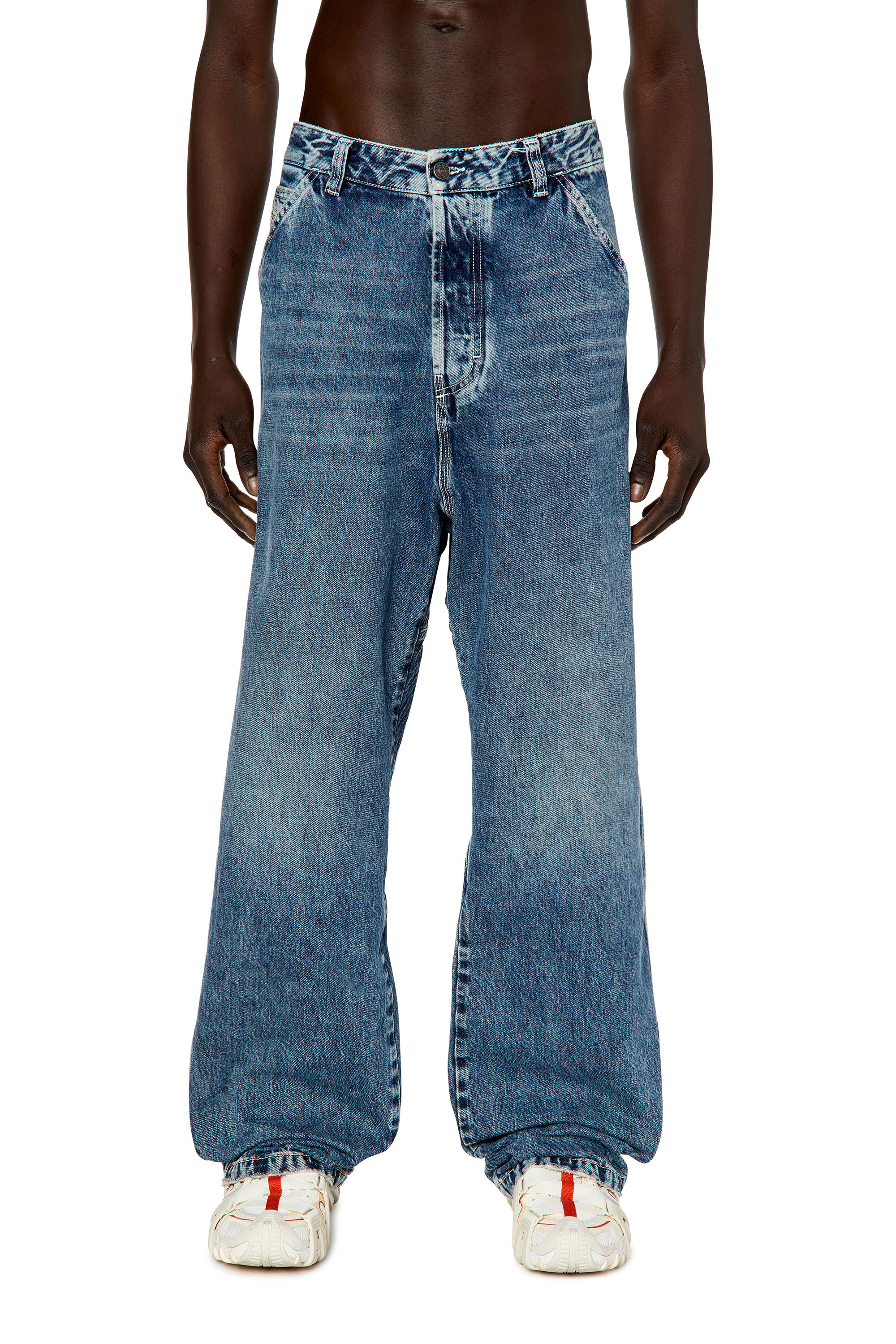 Diesel - D-Livery 007M3 Straight Jeans, Azul medio - Image 1