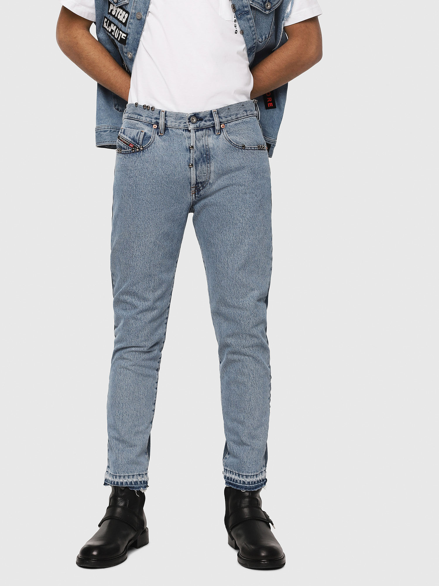 MHARKY-M 0077Z Men: Slim Medium blue Jeans | Diesel