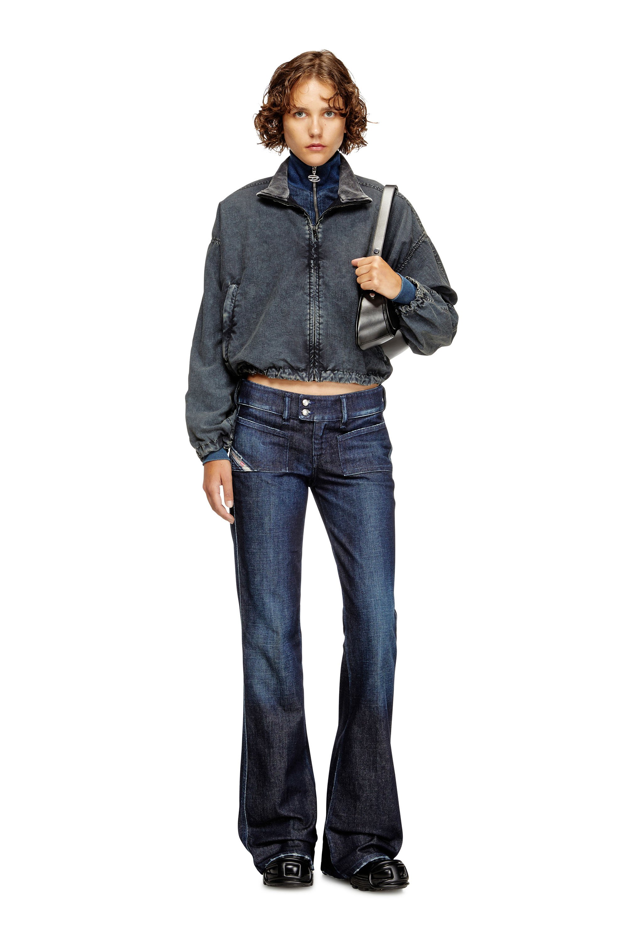 Diesel - Woman's Bootcut Jeans D-Hush 09M19, Dark Blue - 2