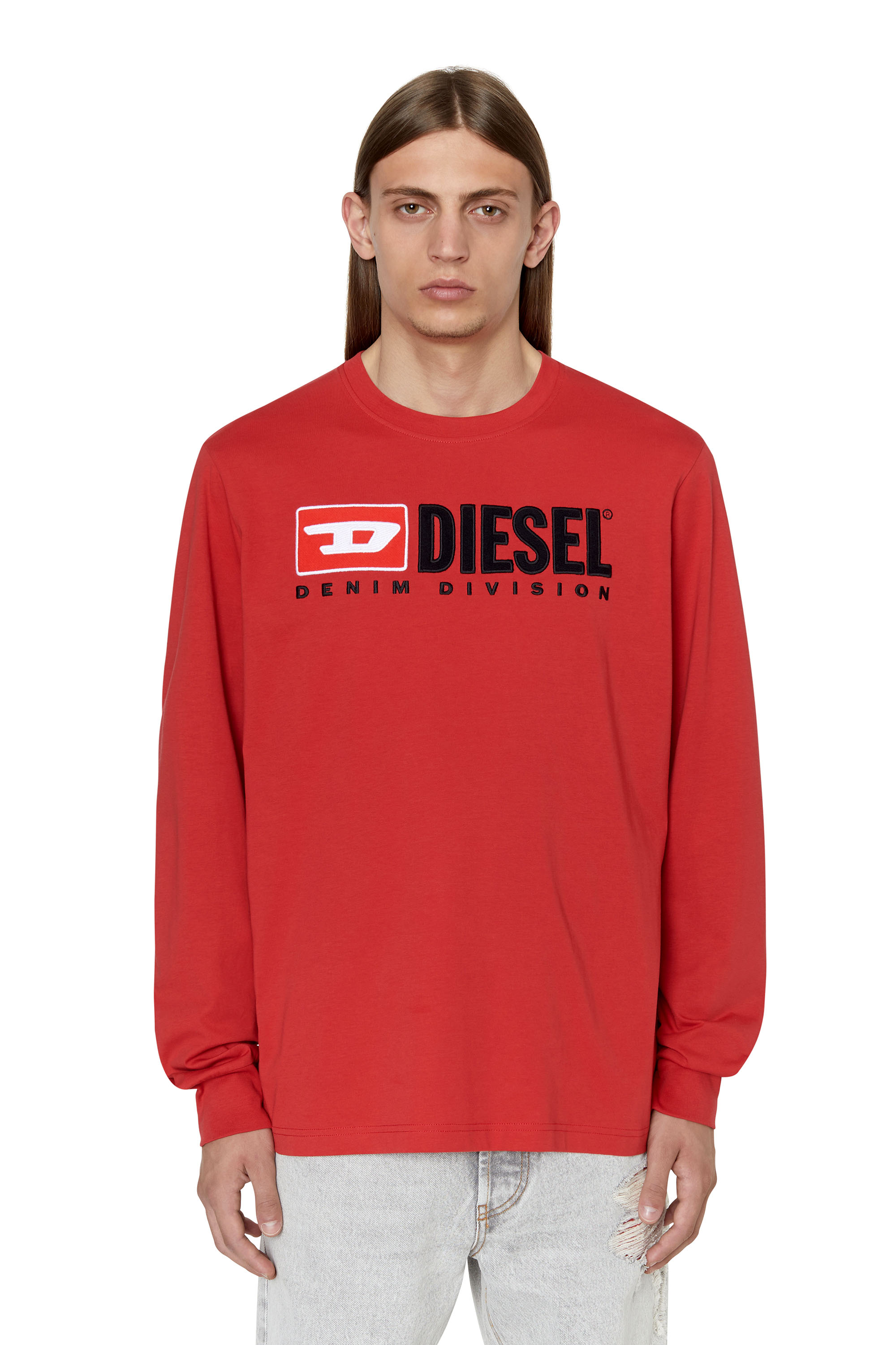 Diesel - T-JUST-LS-DIV, Rojo - Image 1