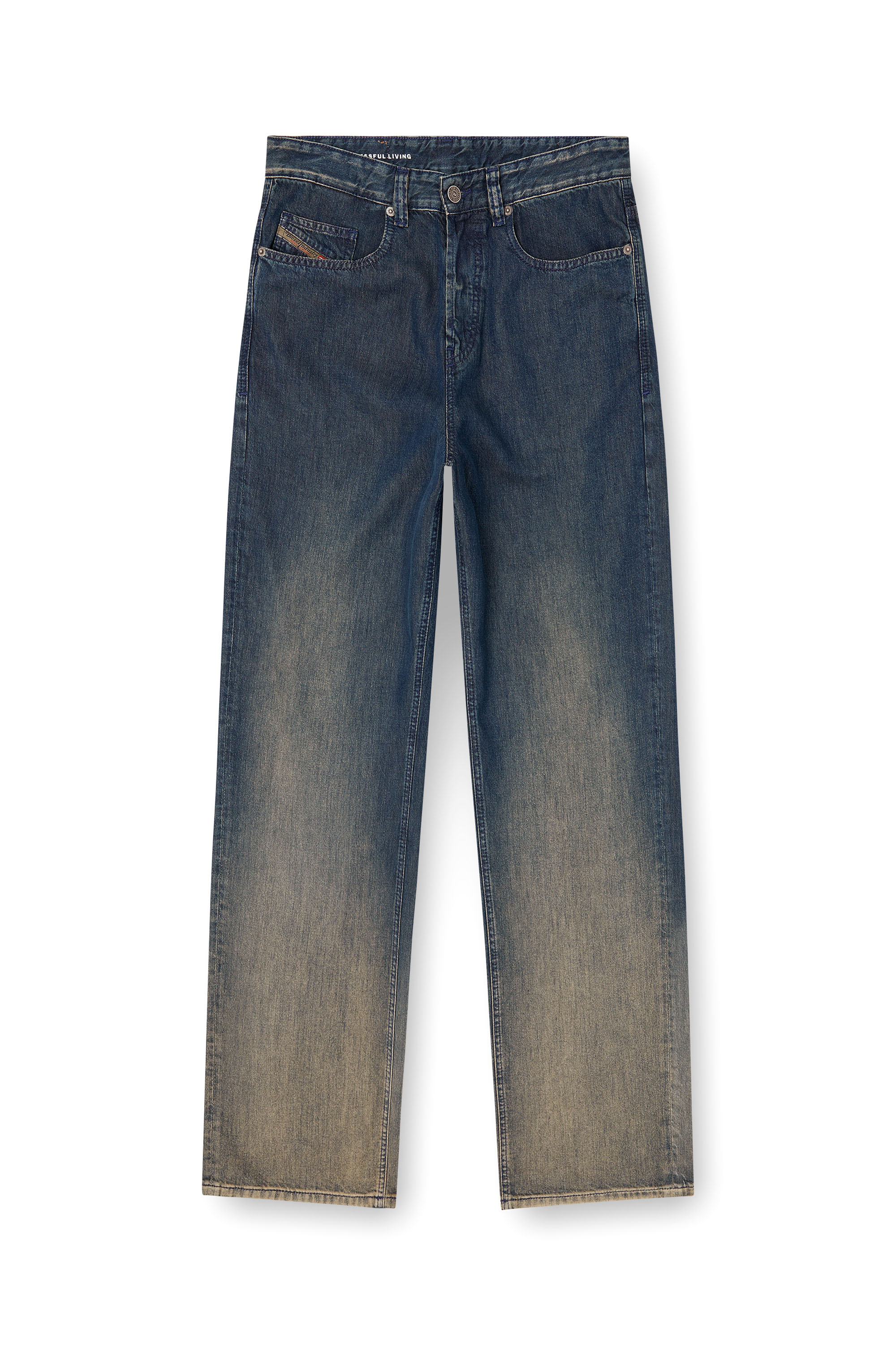 Diesel - Relaxed Jeans 2001 D-Macro 068TD Hombre, Azul Oscuro - 1