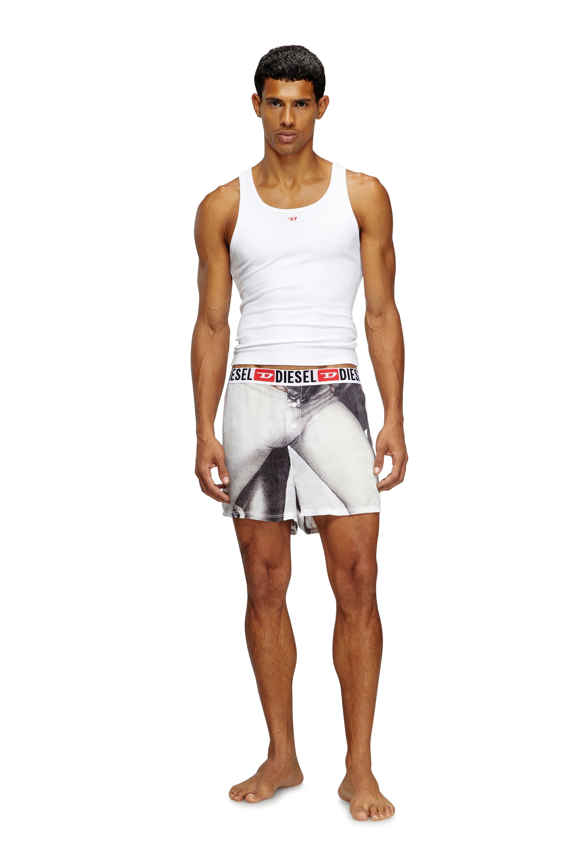 Diesel - PR-STARK, Bóxer con estampado gráfico Hombre in Blanco - 1