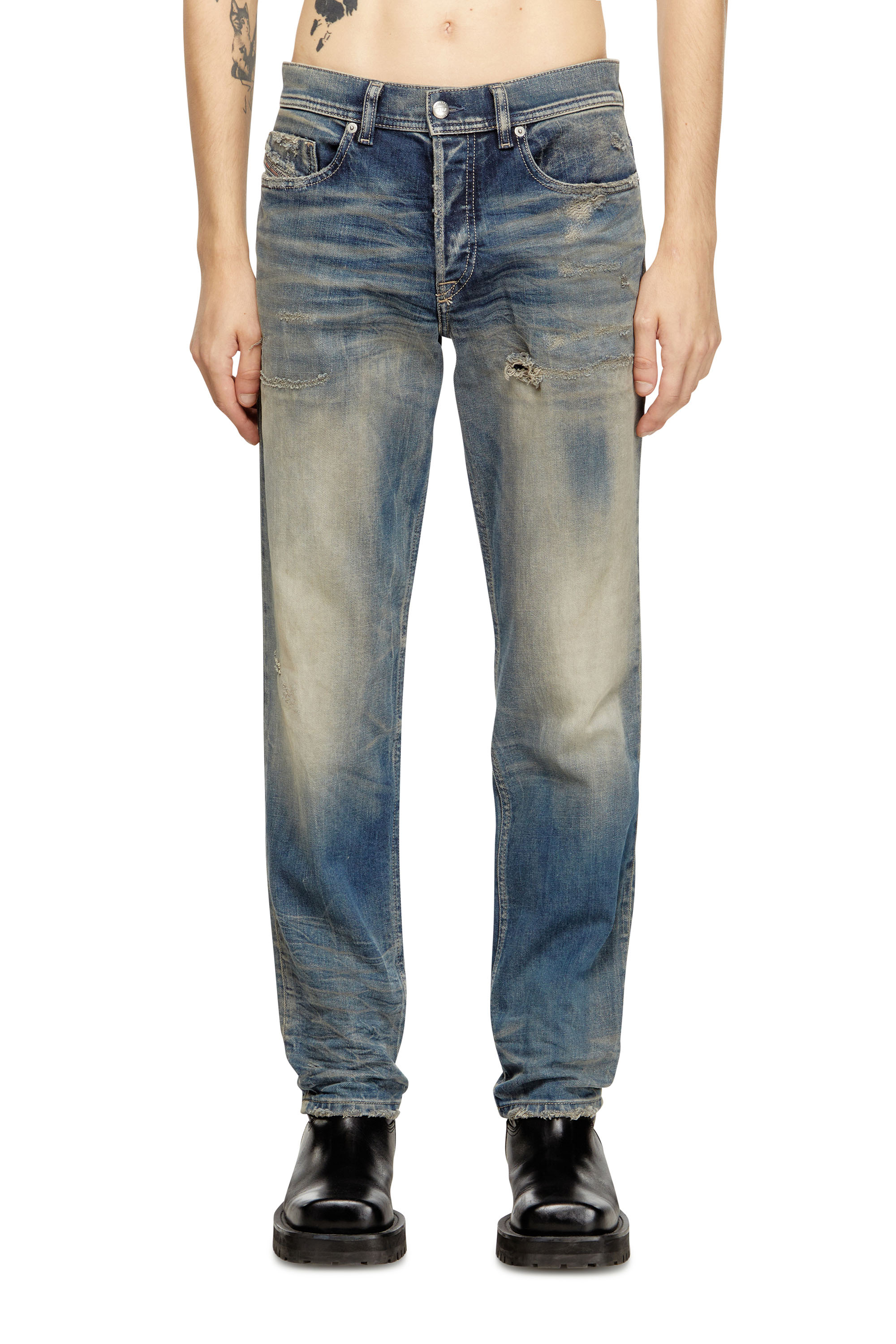 Diesel - Regular Jeans 2023 D-Finitive 09M18 Hombre, Azul medio - 1