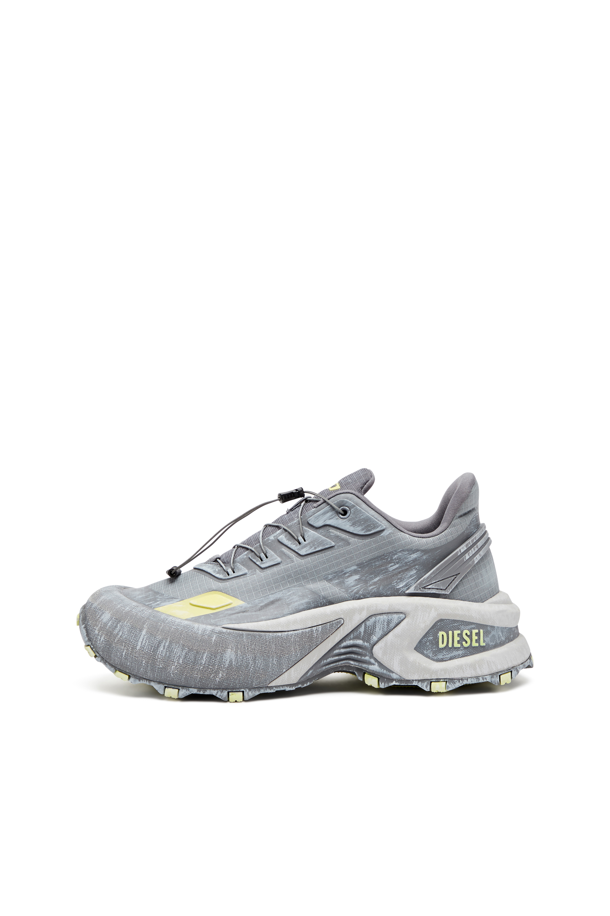 Diesel - D-CAGE RUNNER, Man's D-Cage Runner-Sneaker in Grey/Yellow - 2