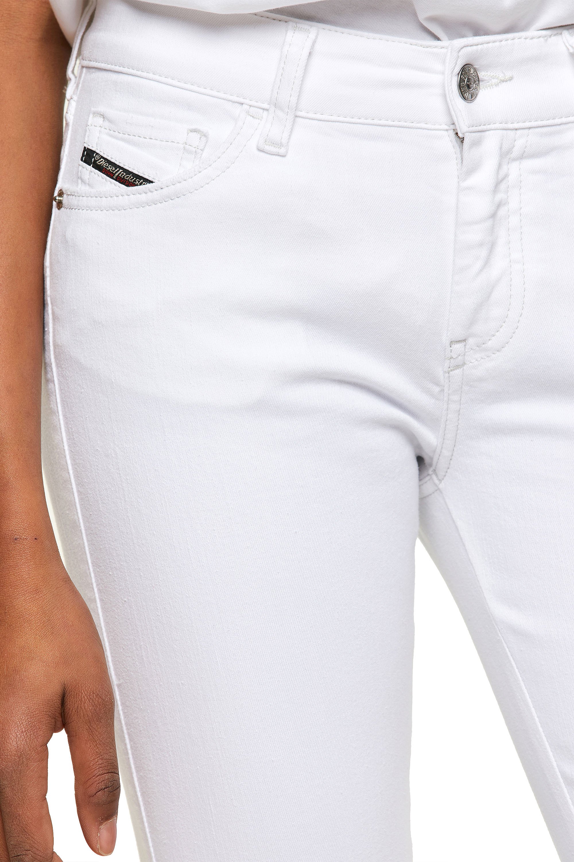 Diesel - Slandy Skinny Jeans 086AC, White - Image 3