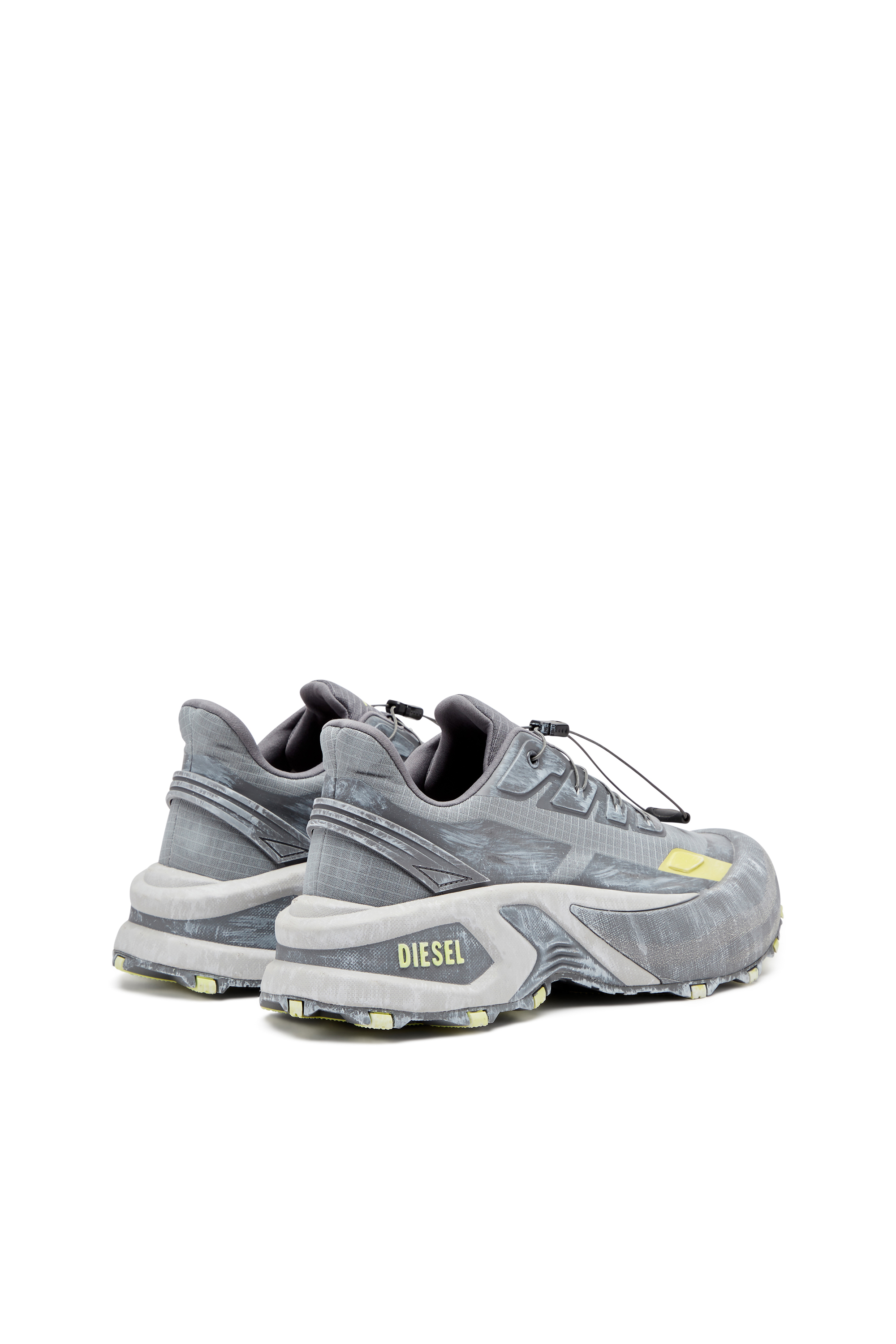 Diesel - D-CAGE RUNNER, Man's D-Cage Runner-Sneaker in Grey/Yellow - 4