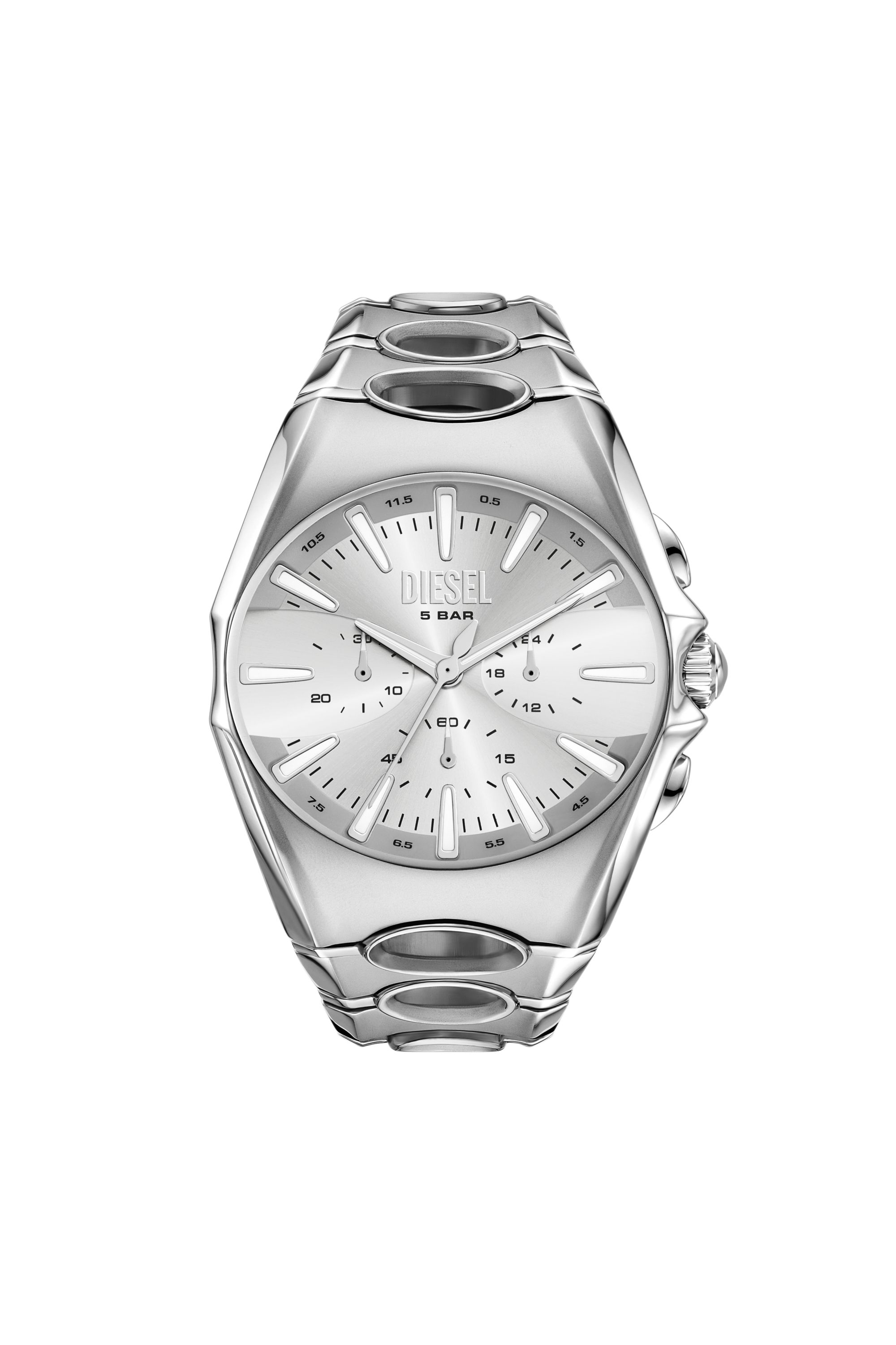 Diesel - DZ4694 WATCH, Reloj D-Curve de acero inoxidable Hombre in Plateado - 1