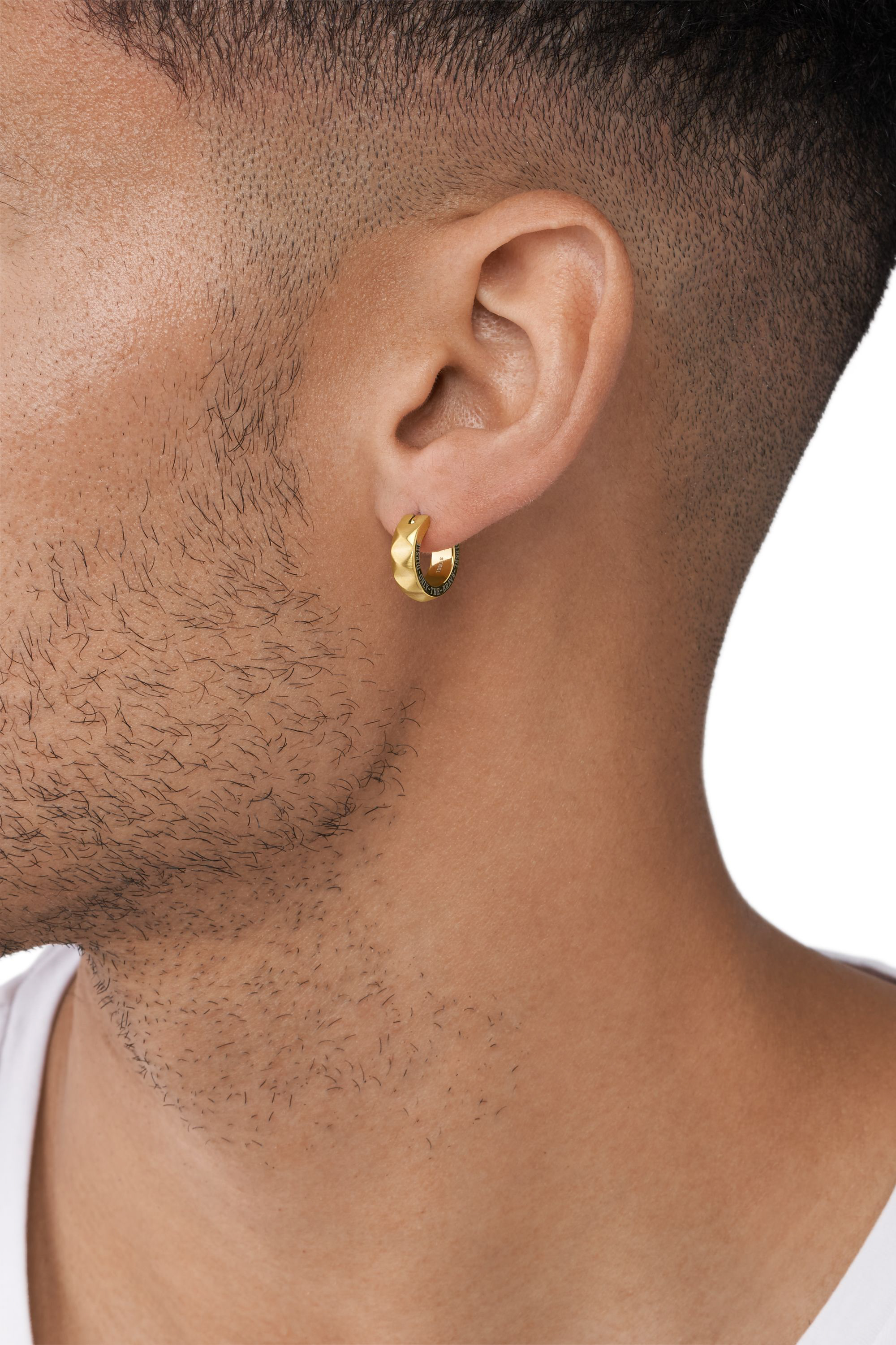 DIESEL ゴールド フープピアス Dx1417(両耳) Amazon.co.jp: (ディーゼル) DIESEL ユニセックス ピアス フープ