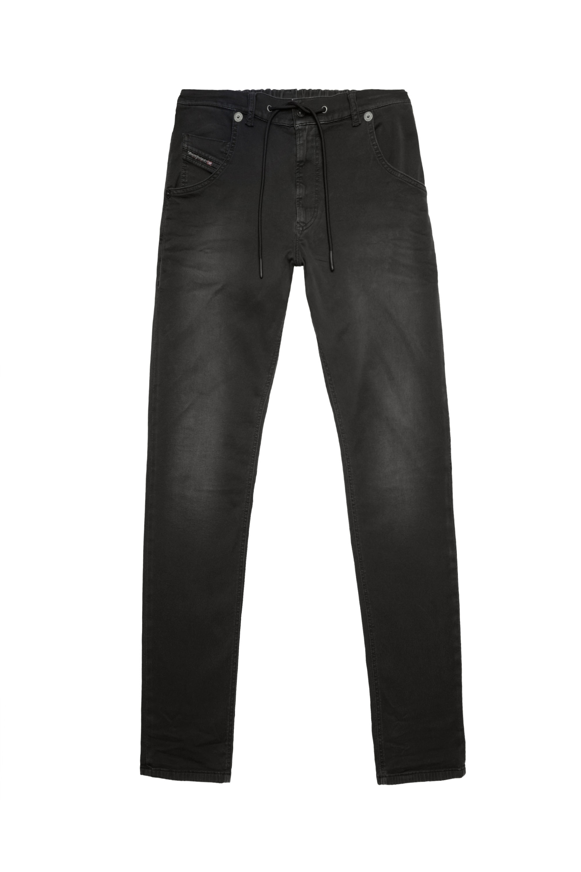 Diesel - Krooley JoggJeans® 0670M Tapered, Negro/Gris oscuro - Image 6