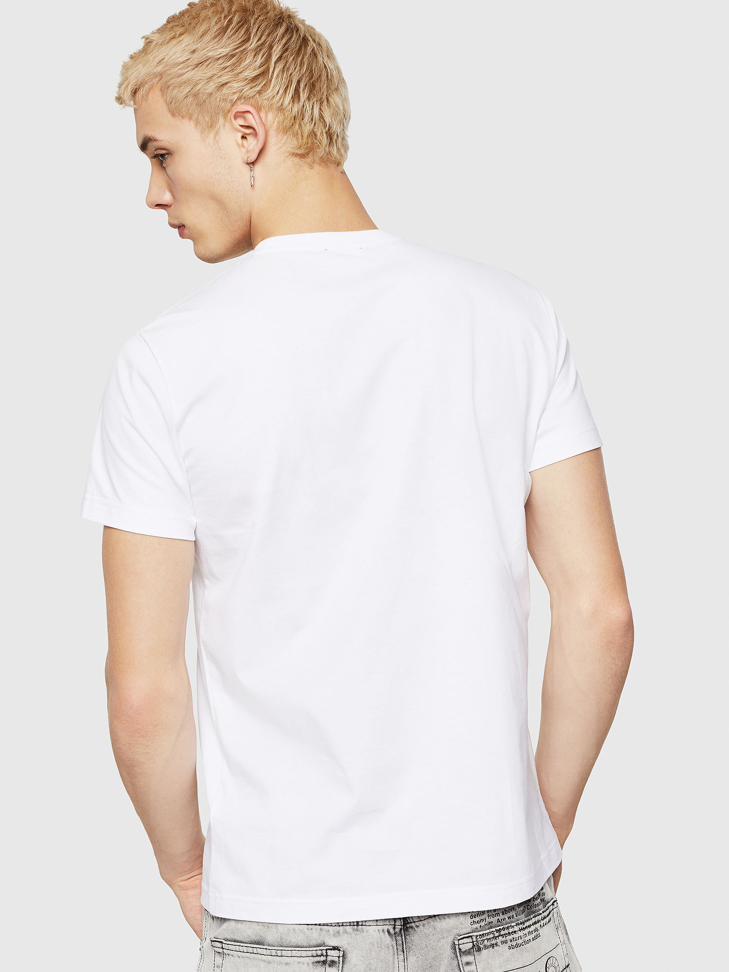 T-DIEGO-A10 Men: Regular-slim T-shirt with two-tone print | Diesel