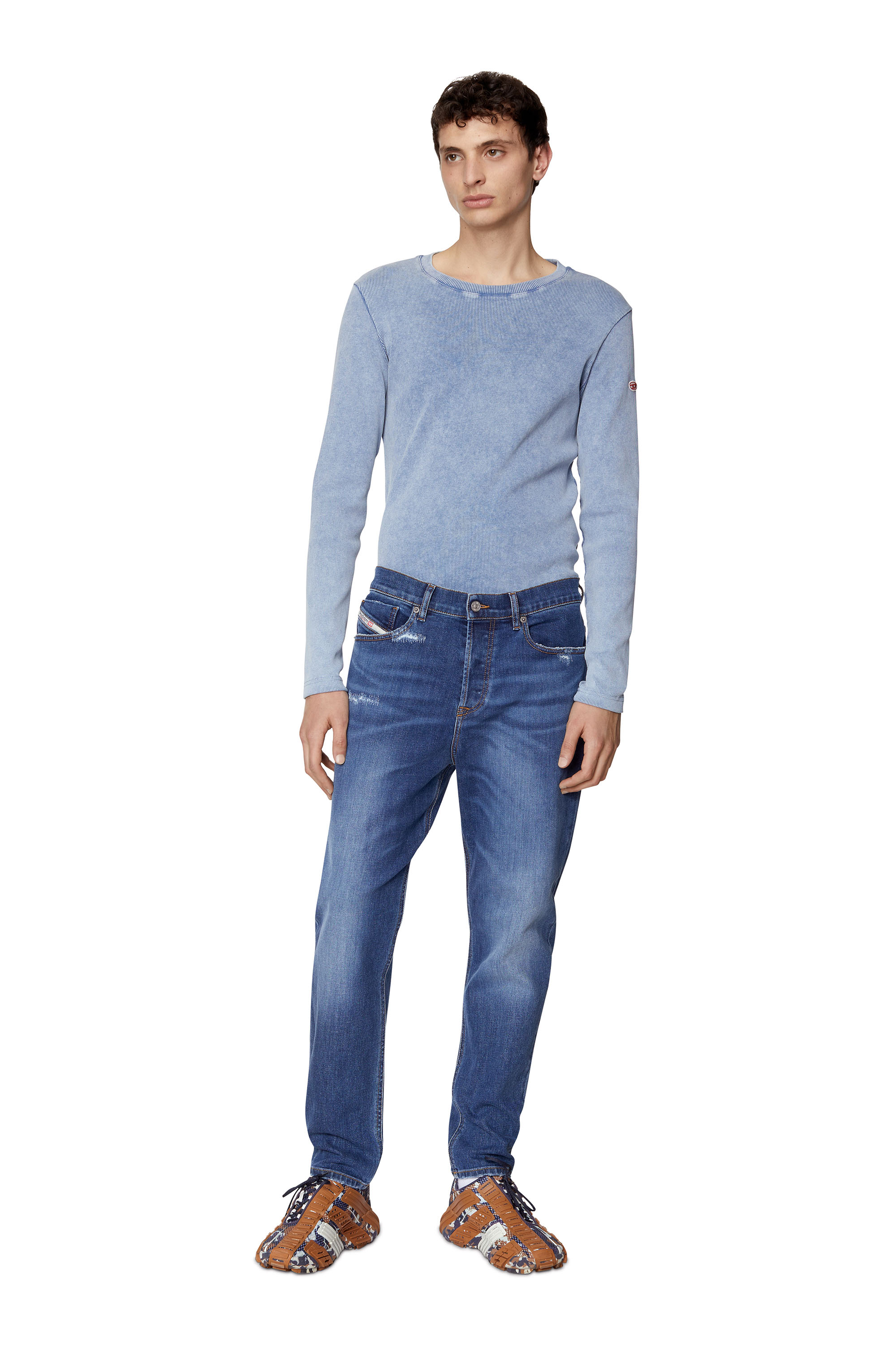 Diesel - 2005 D-FINING 09E07 Tapered Jeans, Azul medio - Image 1