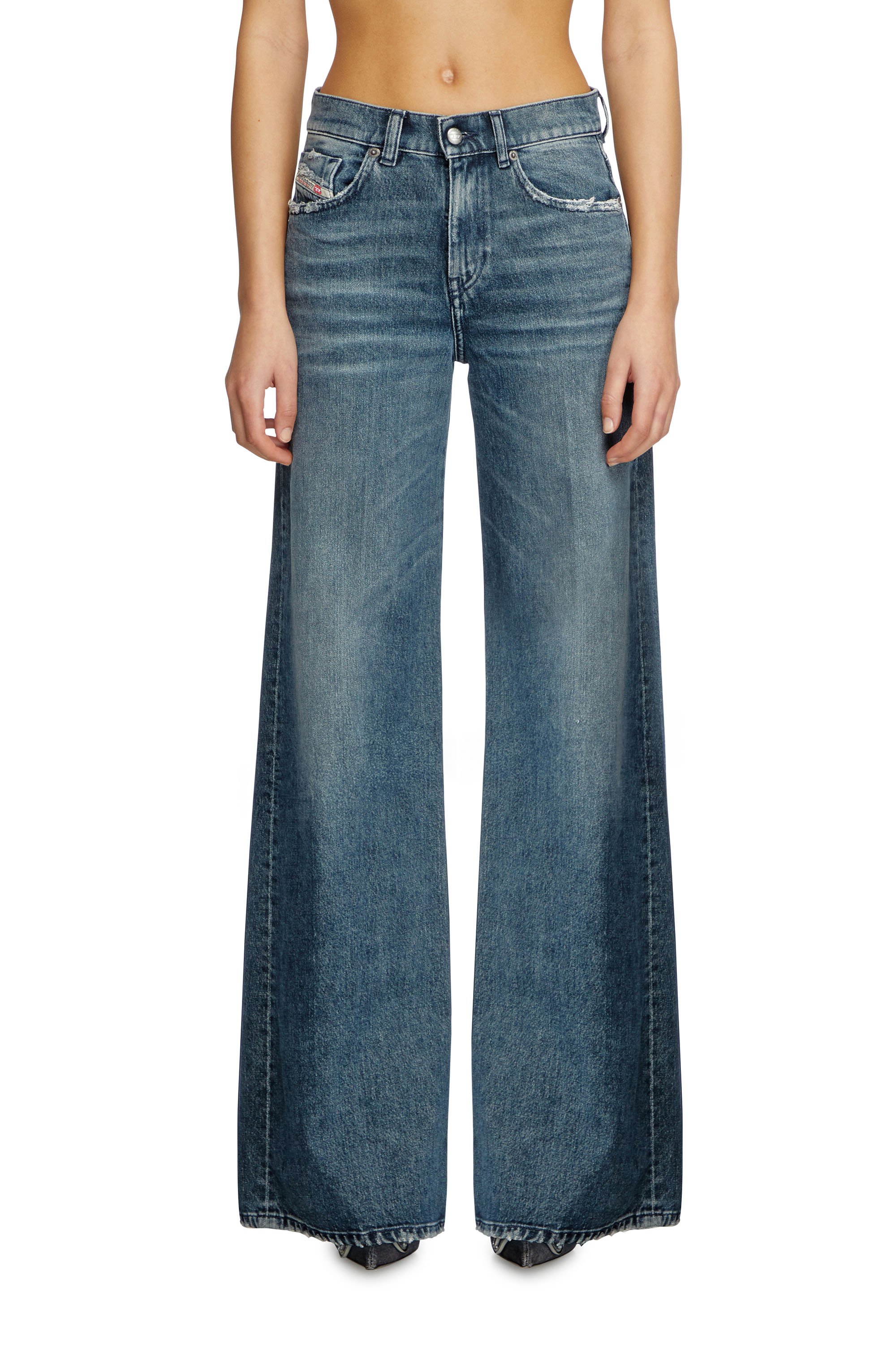 Diesel - Flare Jeans 1978 D-Akemi 007Y7 Mujer, Azul medio - 1