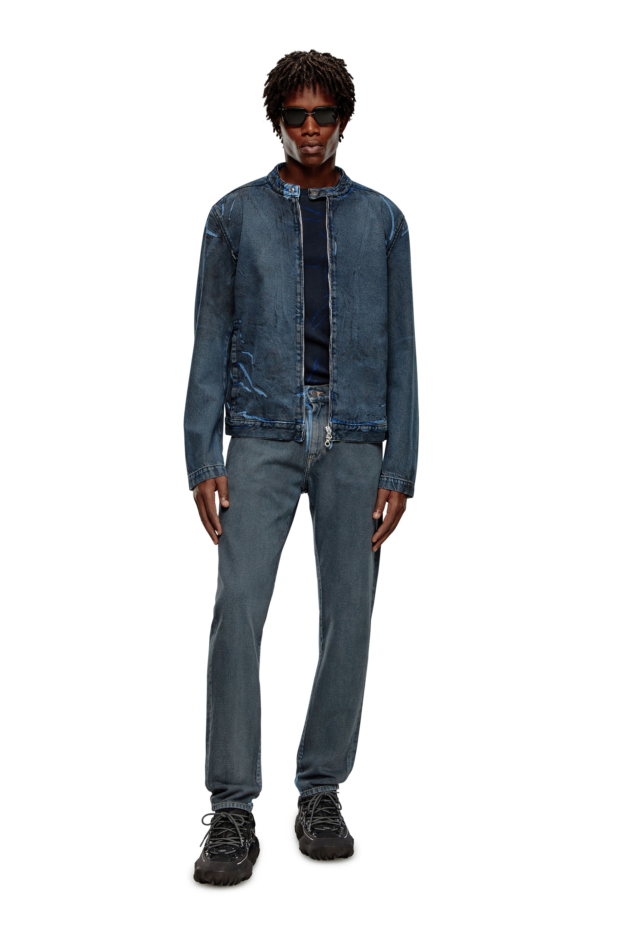 Diesel - Slim Jeans 2019 D-Strukt 09I47, Negro/Gris oscuro - Image 4