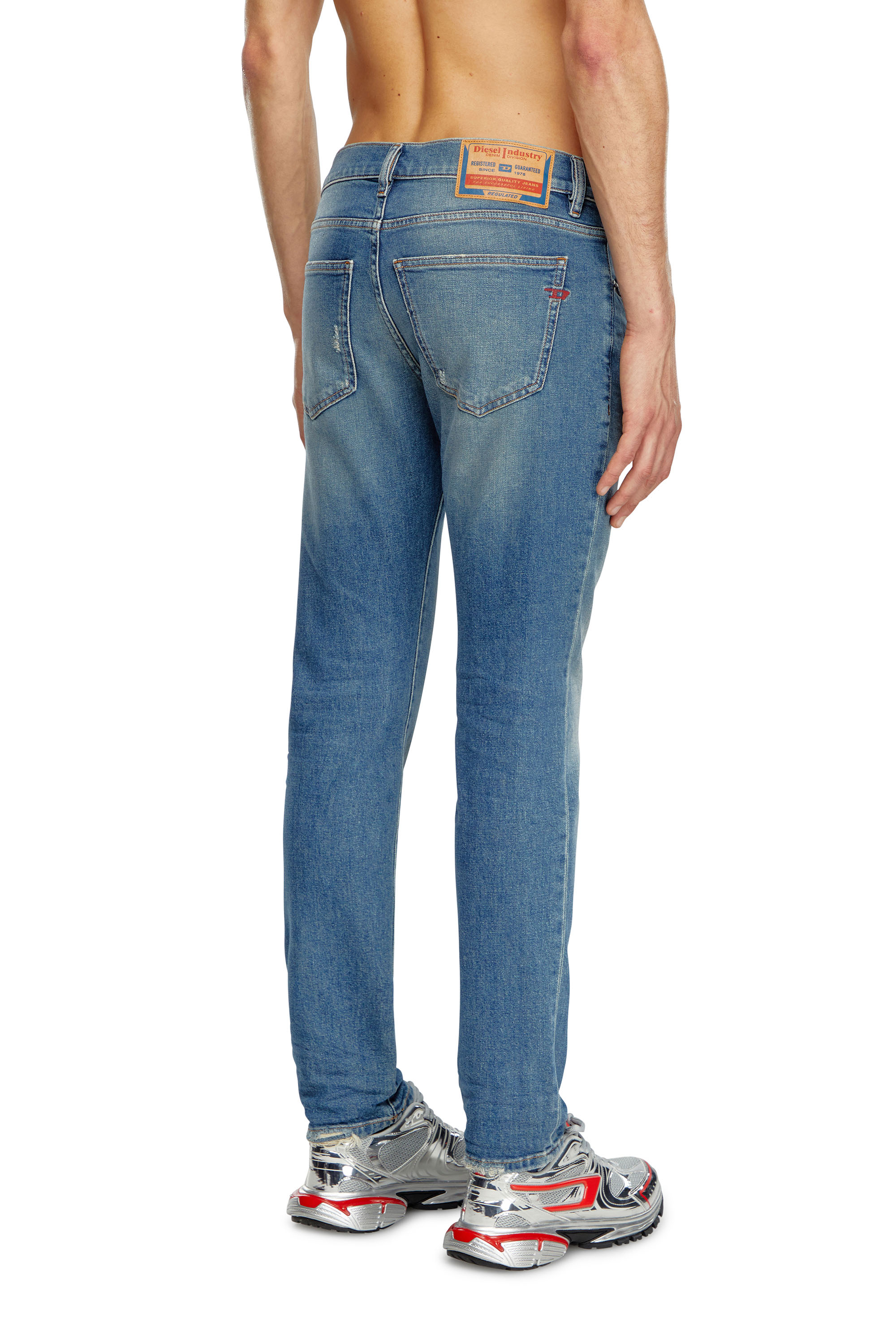 Diesel - Slim Jeans 2019 D-Strukt 0GRDG, Hombre Slim Jeans - 2019 D-Strukt in Azul marino - Image 4