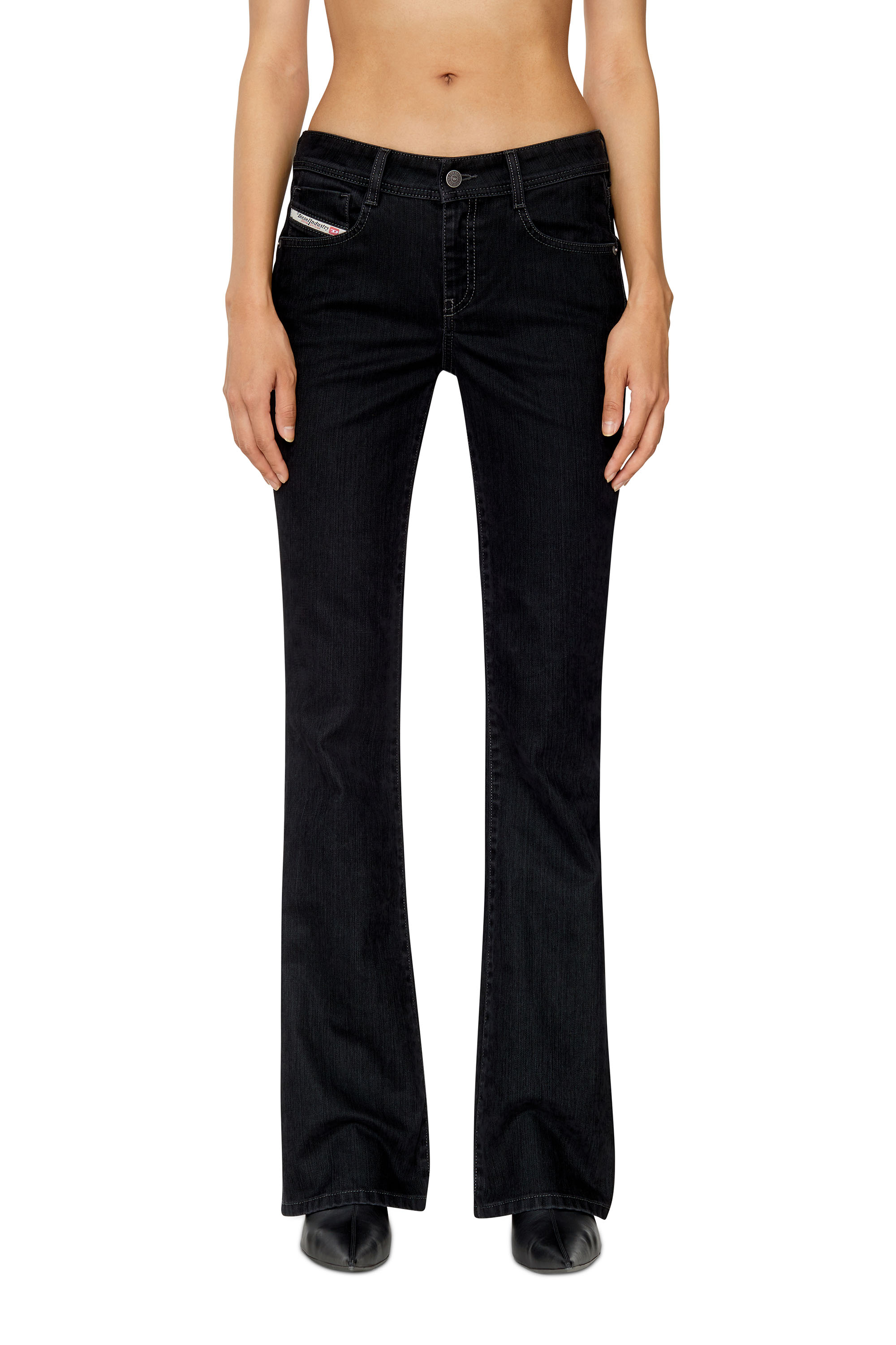 Diesel - 1969 D-EBBEY 0IHAO Bootcut and Flare Jeans, Negro/Gris oscuro - Image 2