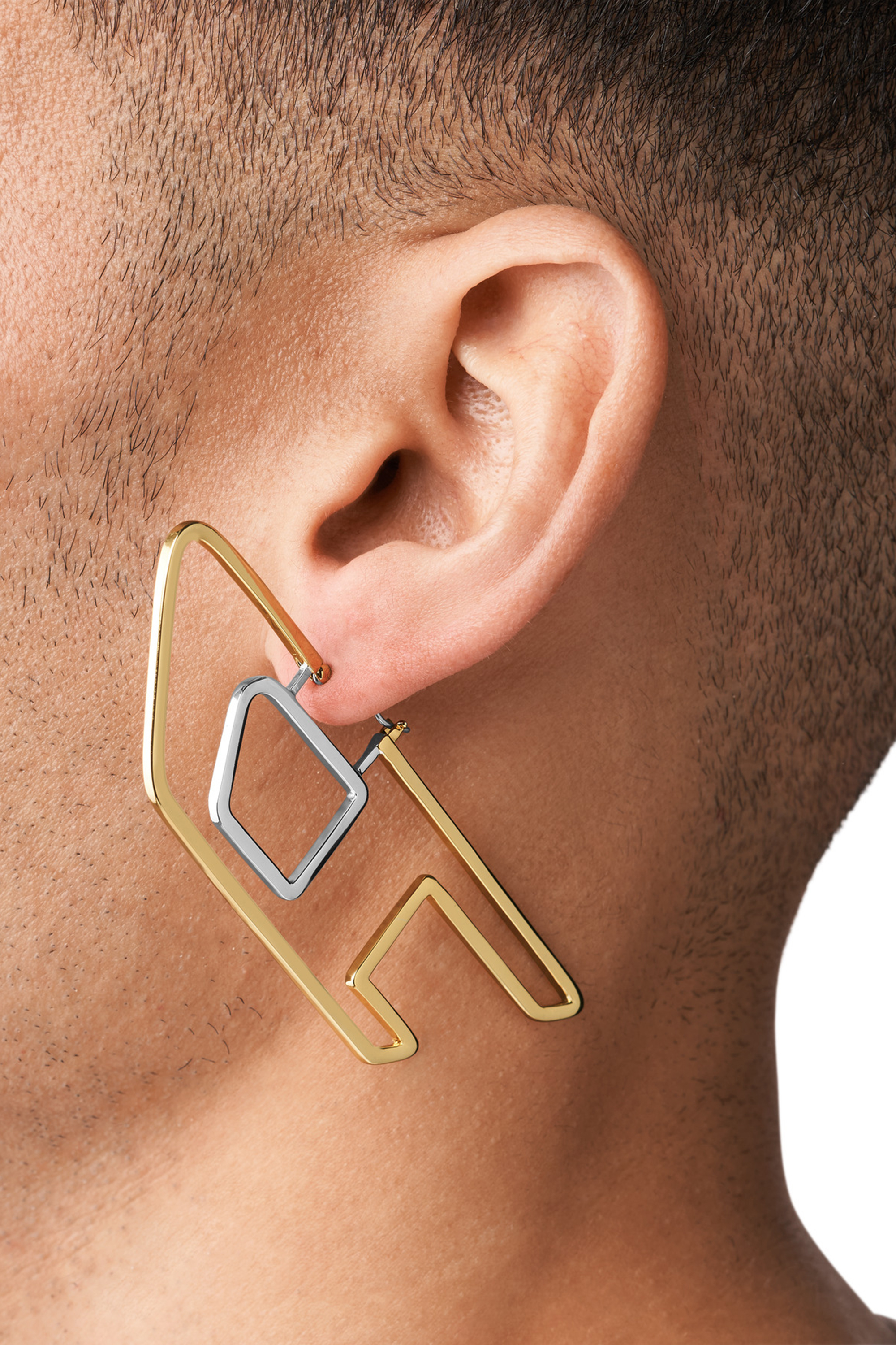 ☆DIESEL☆ Hoop Earrings Single Earrings DX1336040 Buy Diesel Stainless Steel Hoop Men's Earring | DX1336040